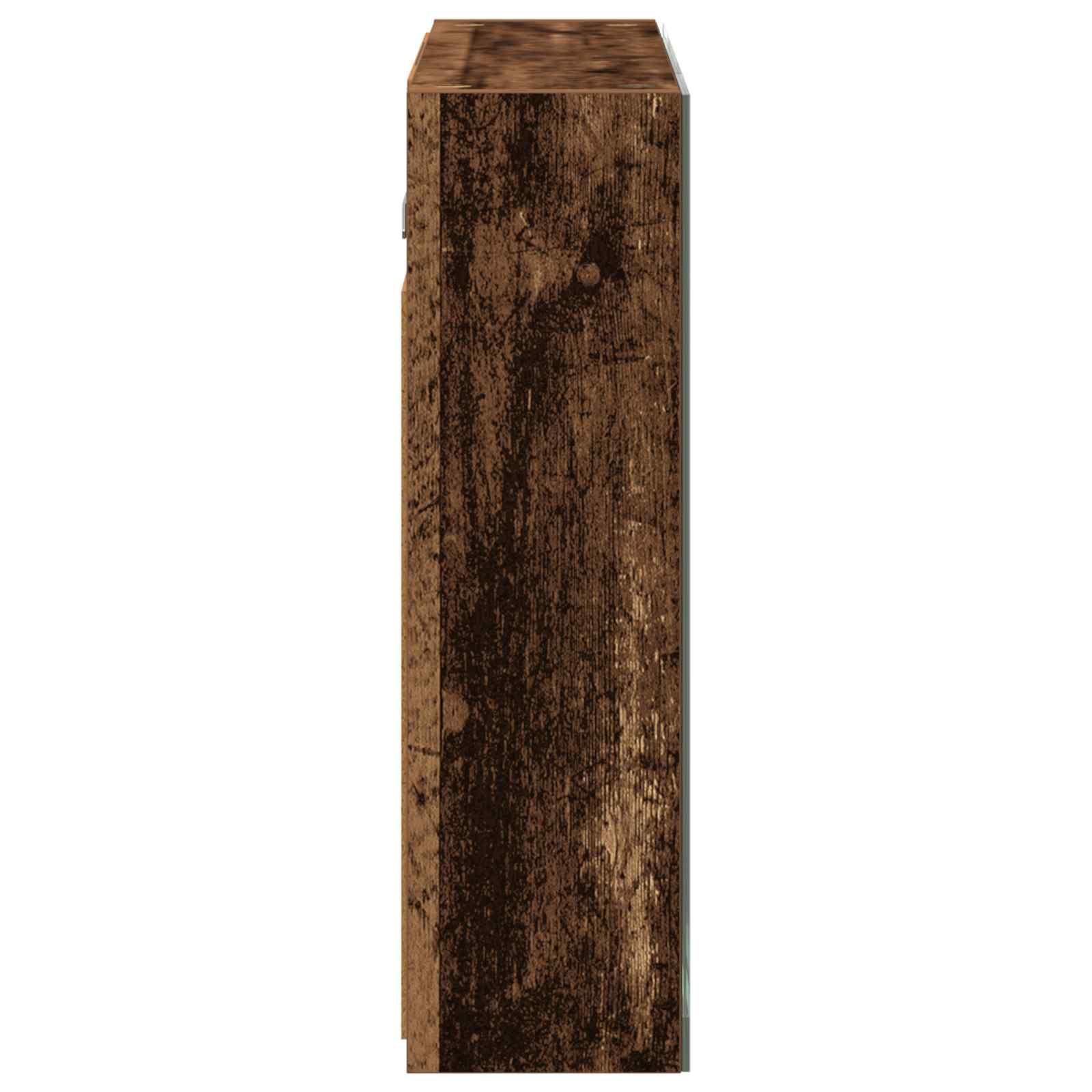 Kupaonski ormar s ogledalom Staro drvo 60 x 14,5 x 50 cm