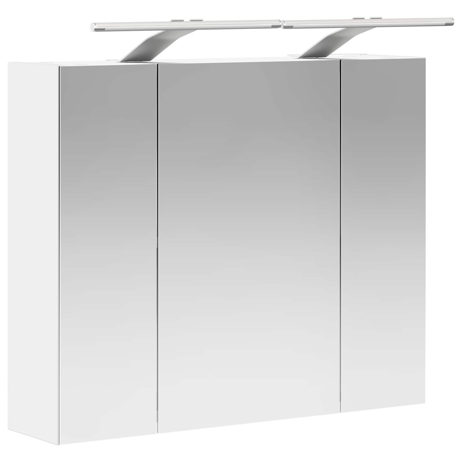 Kupaonski ormar s ogledalom Bijelo 60 x 14,5 x 50 cm