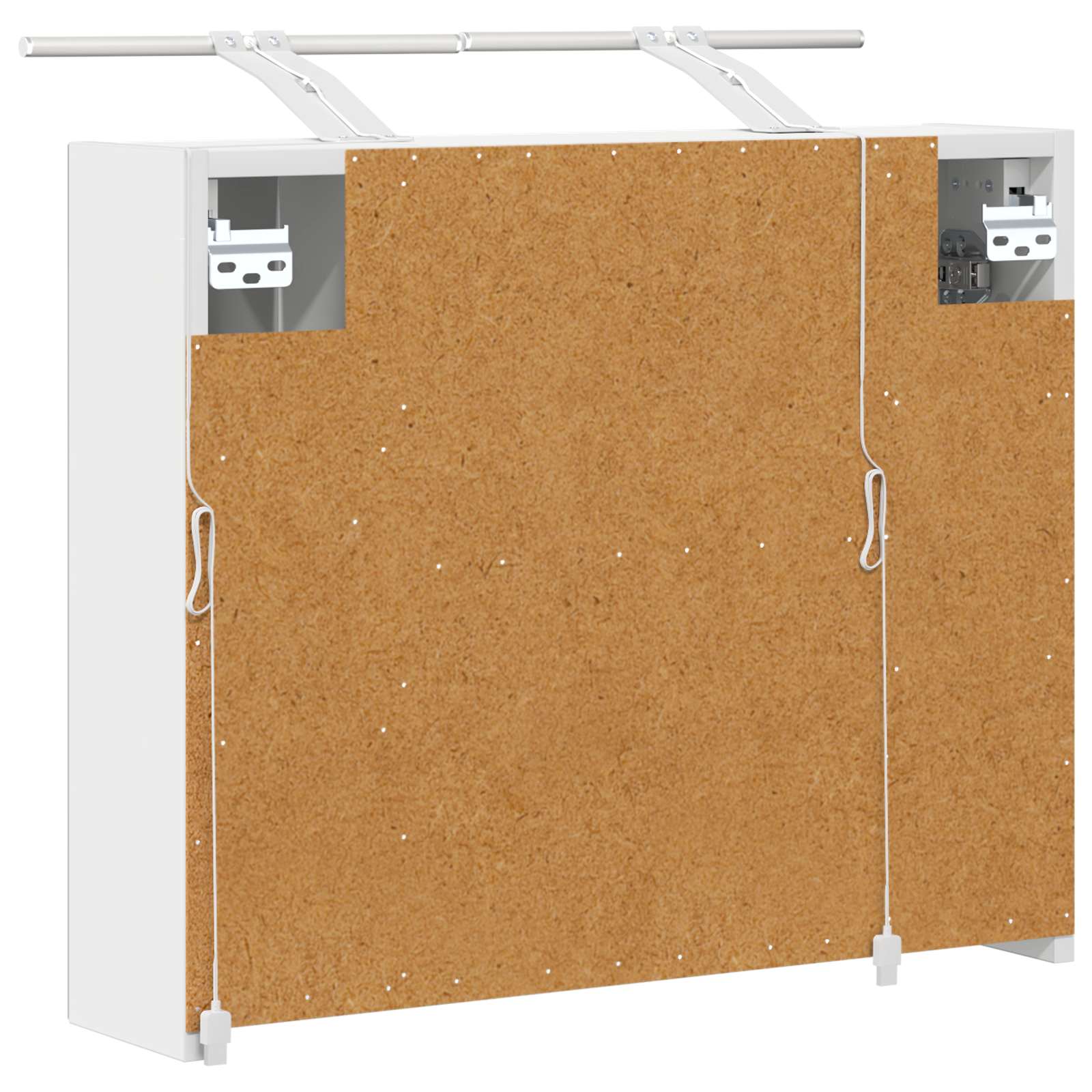 Kupaonski ormar s ogledalom Bijelo 60 x 14,5 x 50 cm
