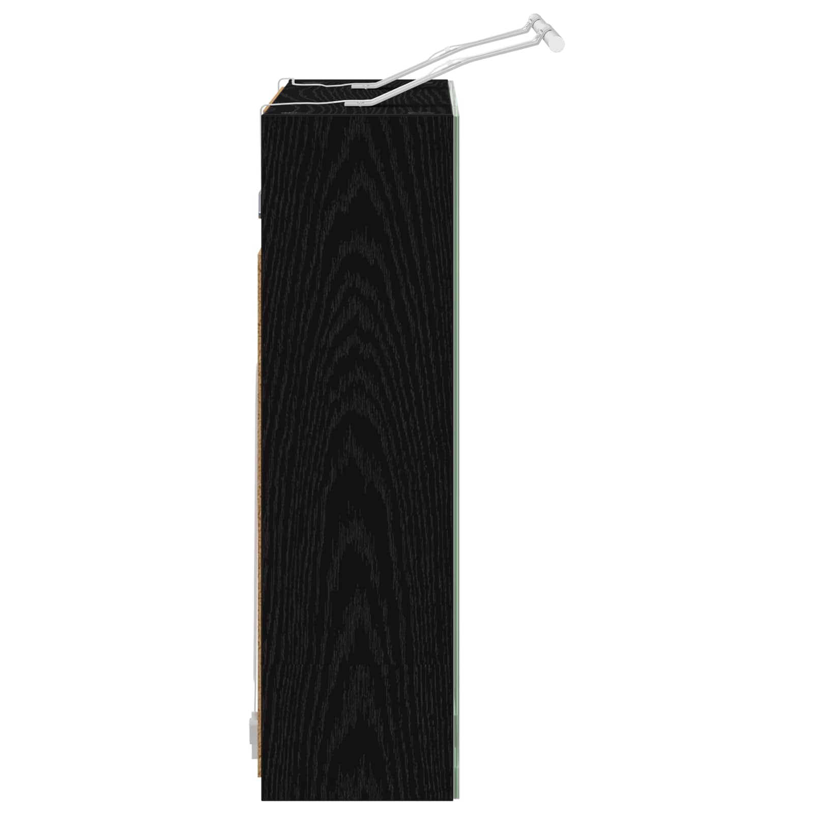 Kupaonski ormar s ogledalom Crni hrast 60 x 14,5 x 50 cm