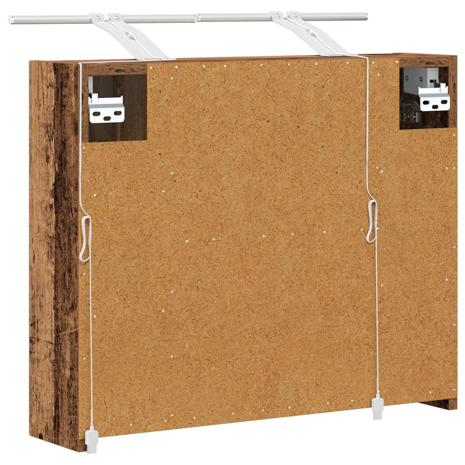 Kupaonski ormar s ogledalom Staro drvo 60 x 14,5 x 50 cm