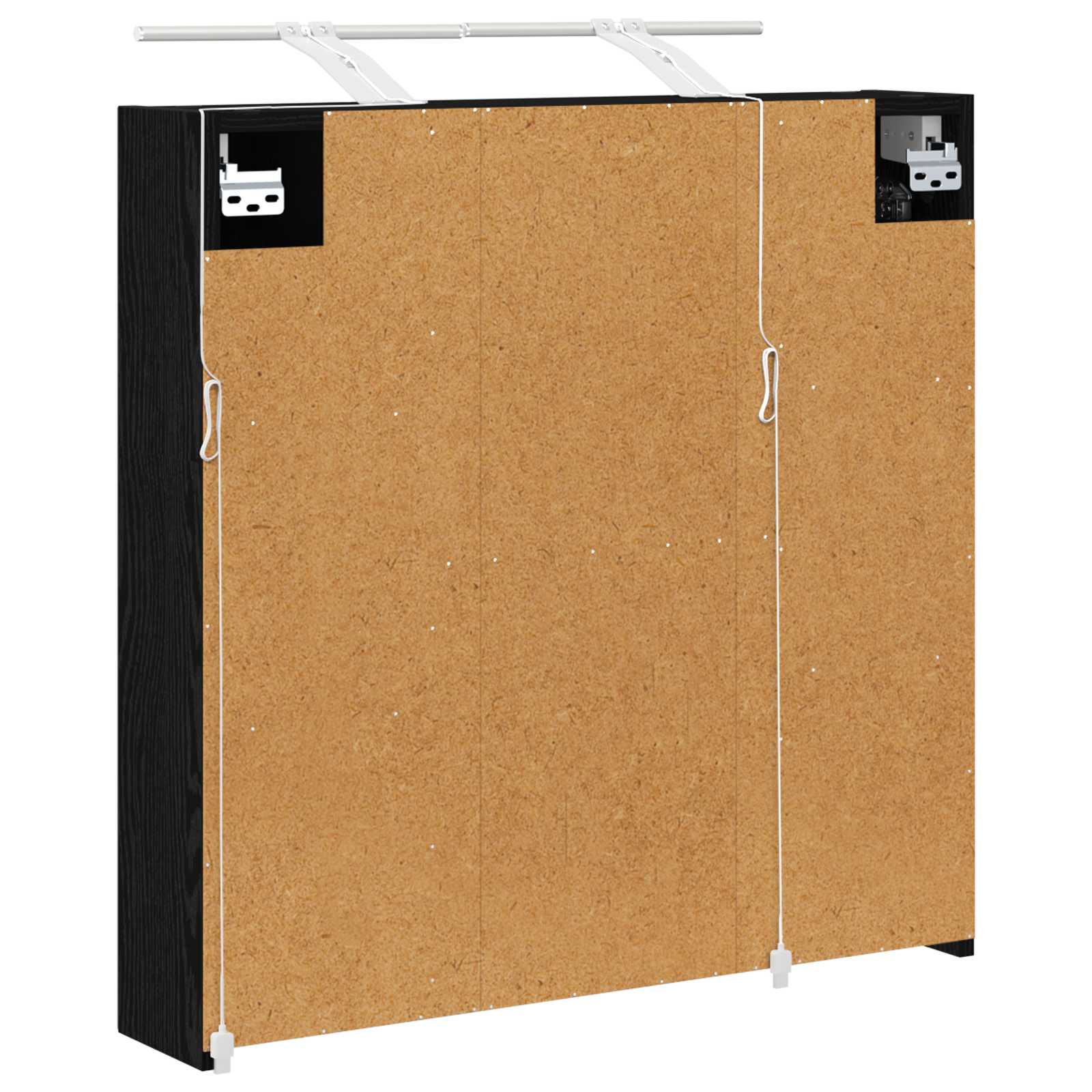 Kupaonski ormar s ogledalom Crni hrast 70 x 14,5 x 70 cm