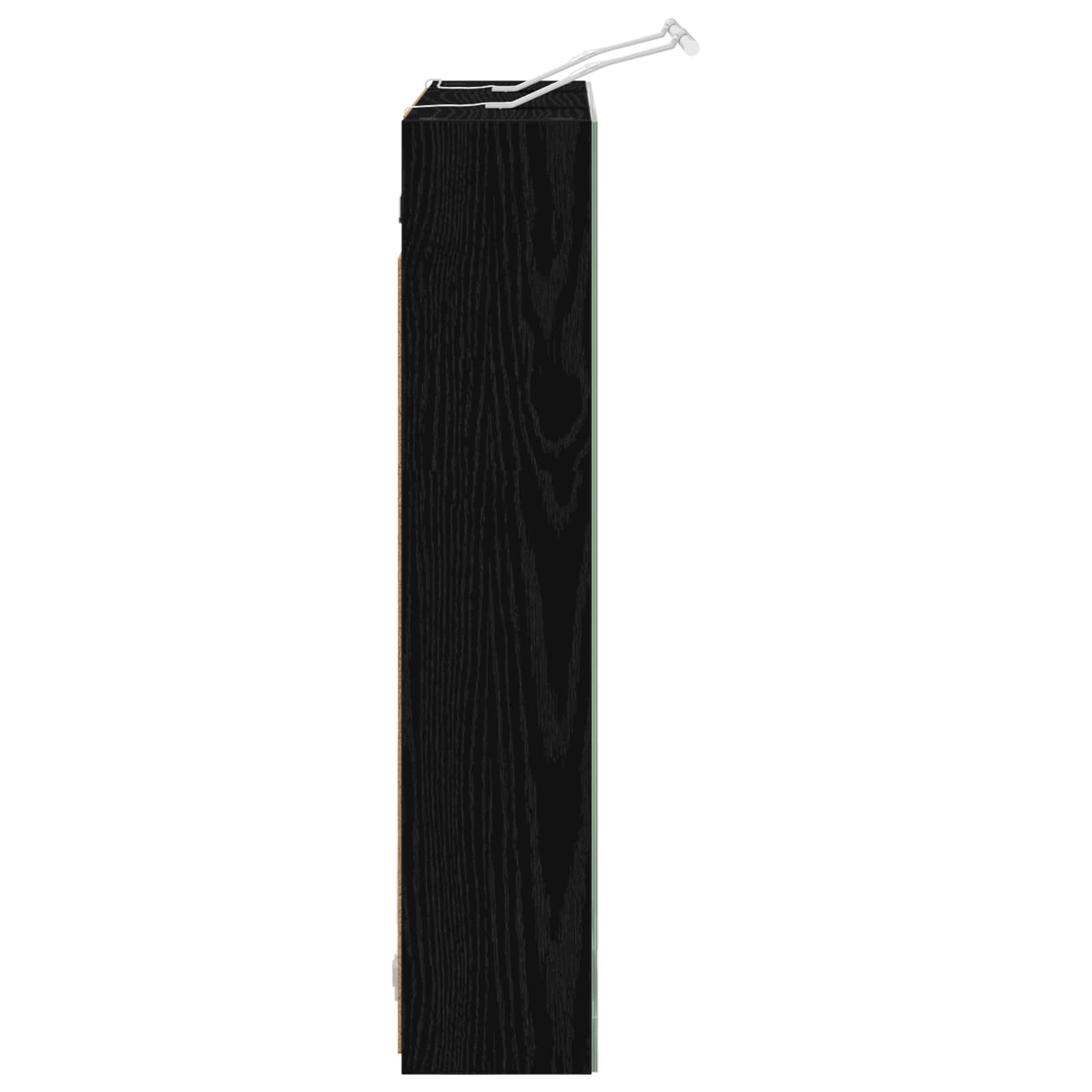 Kupaonski ormar s ogledalom Crni hrast 70 x 14,5 x 70 cm