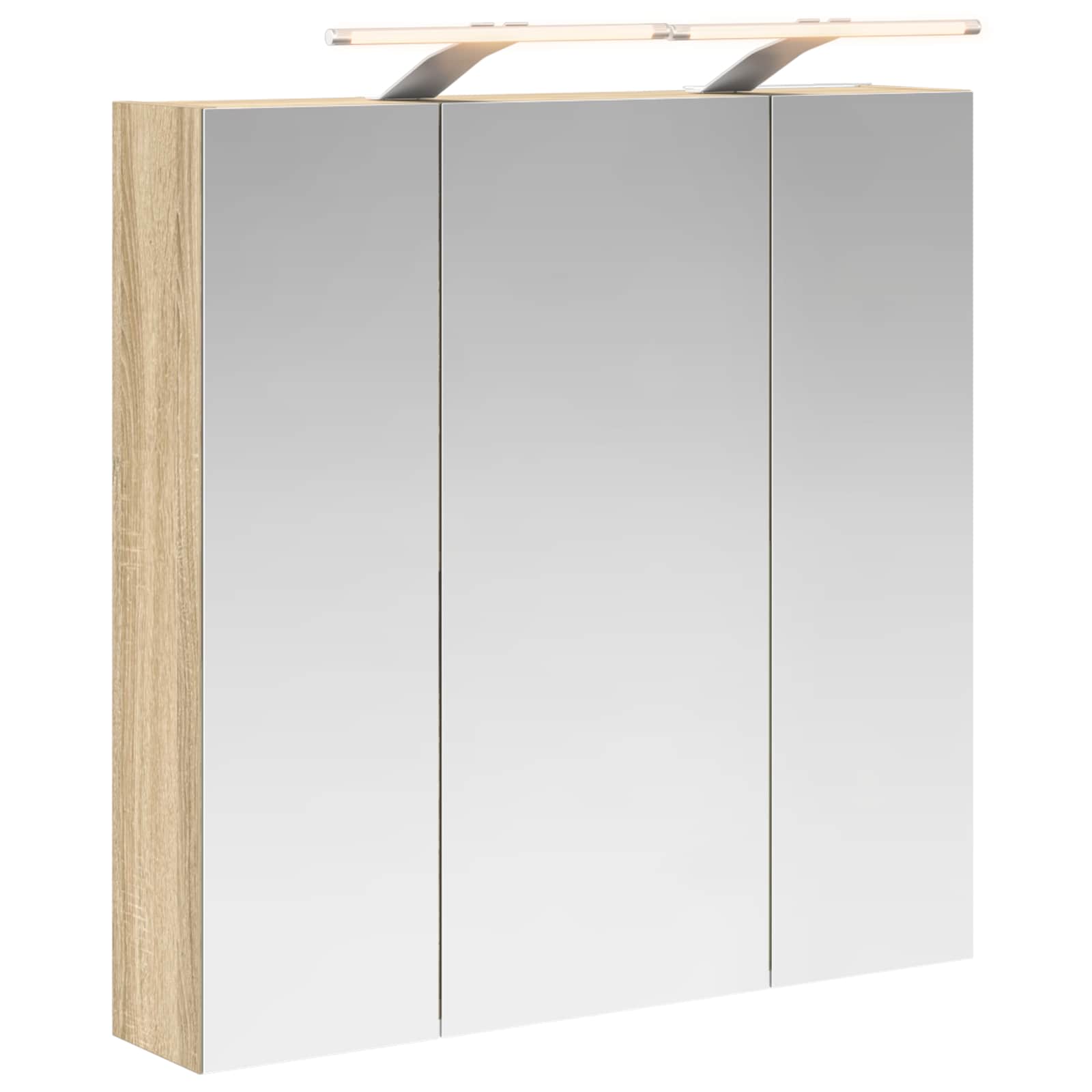 Kupaonski ormar s ogledalom Sonoma hrast 70 x 14,5 x 70 cm