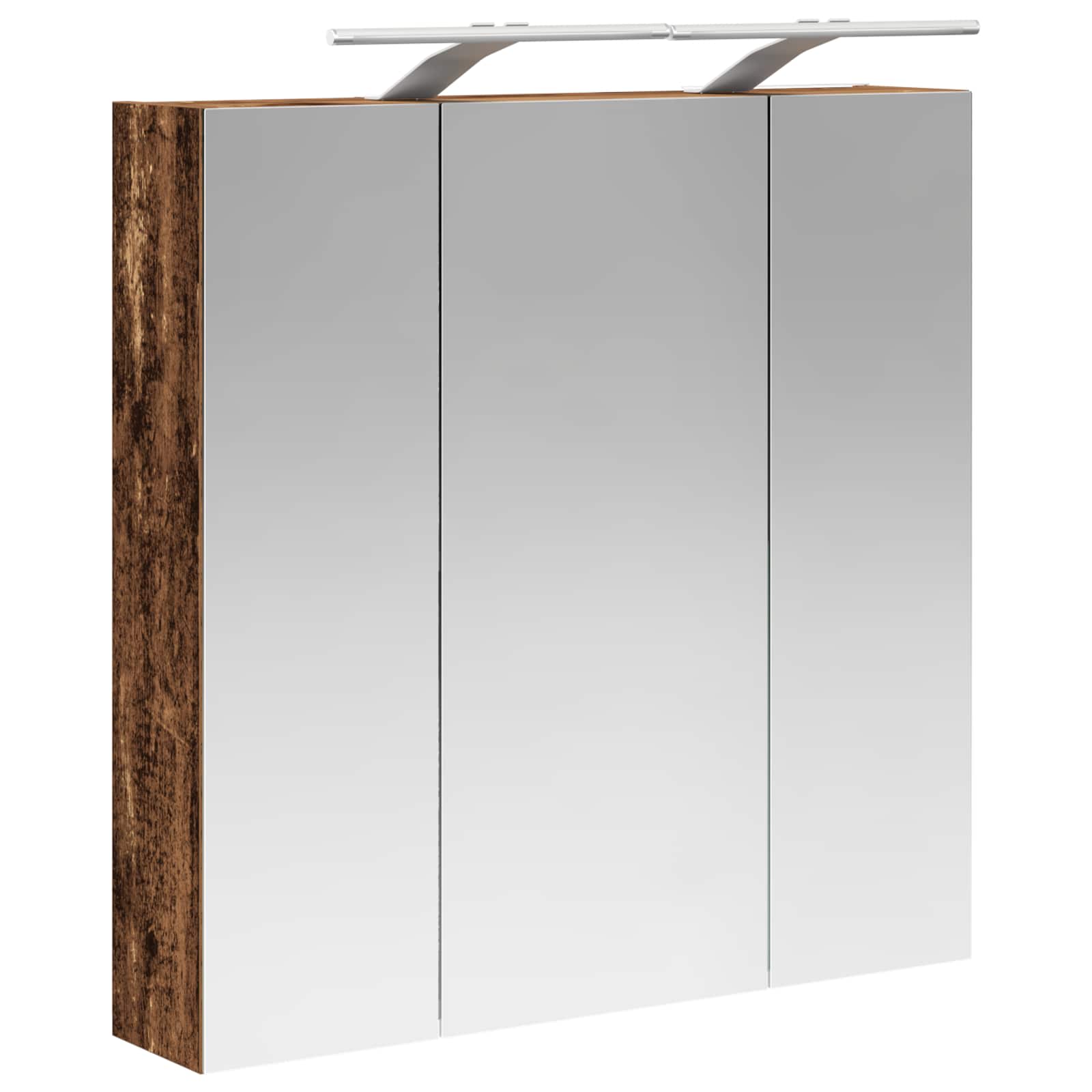 Kupaonski ormar s ogledalom Staro drvo 70 x 14,5 x 70 cm