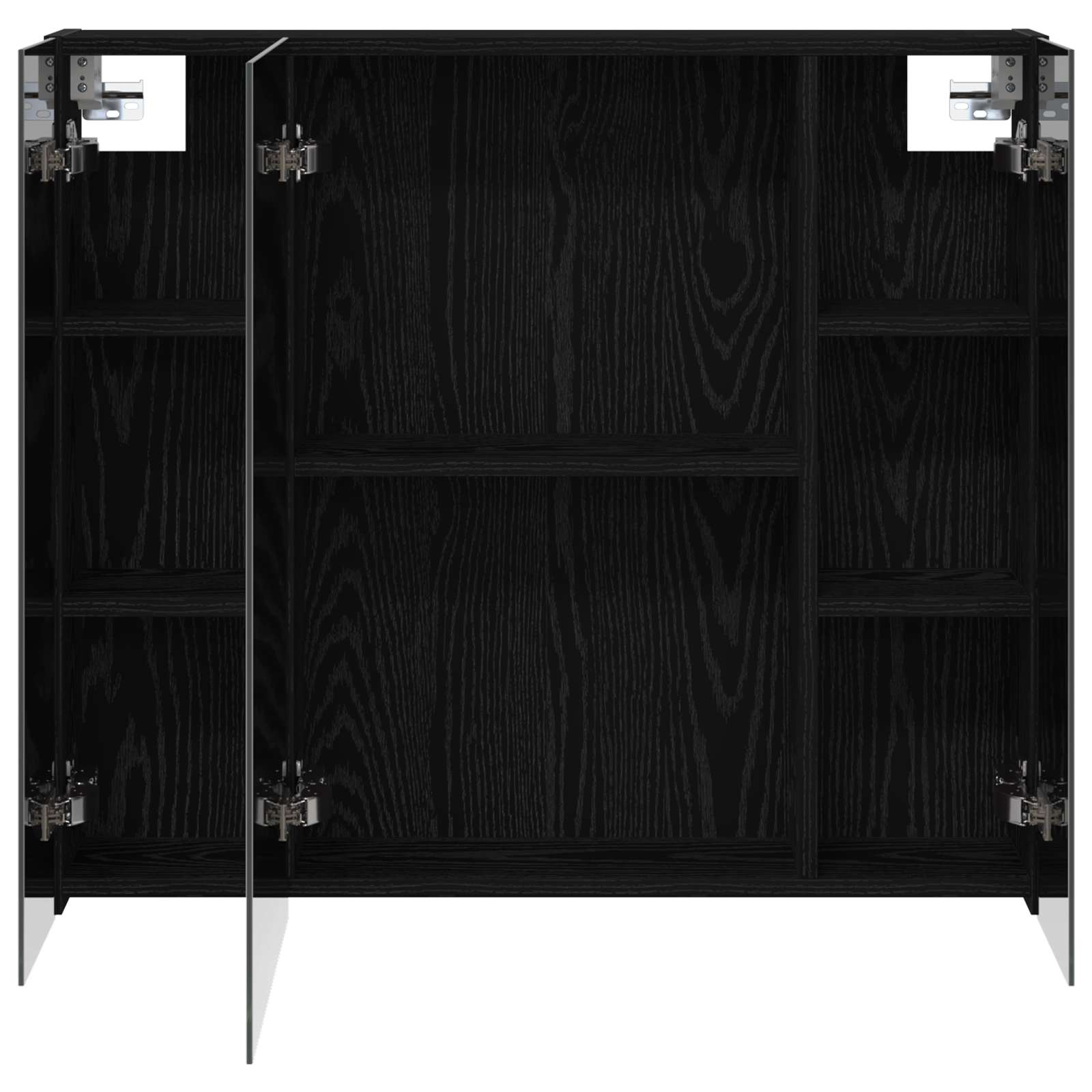 Kupaonski ormar s ogledalom Crni hrast 80 x 14.5 x 70 cm