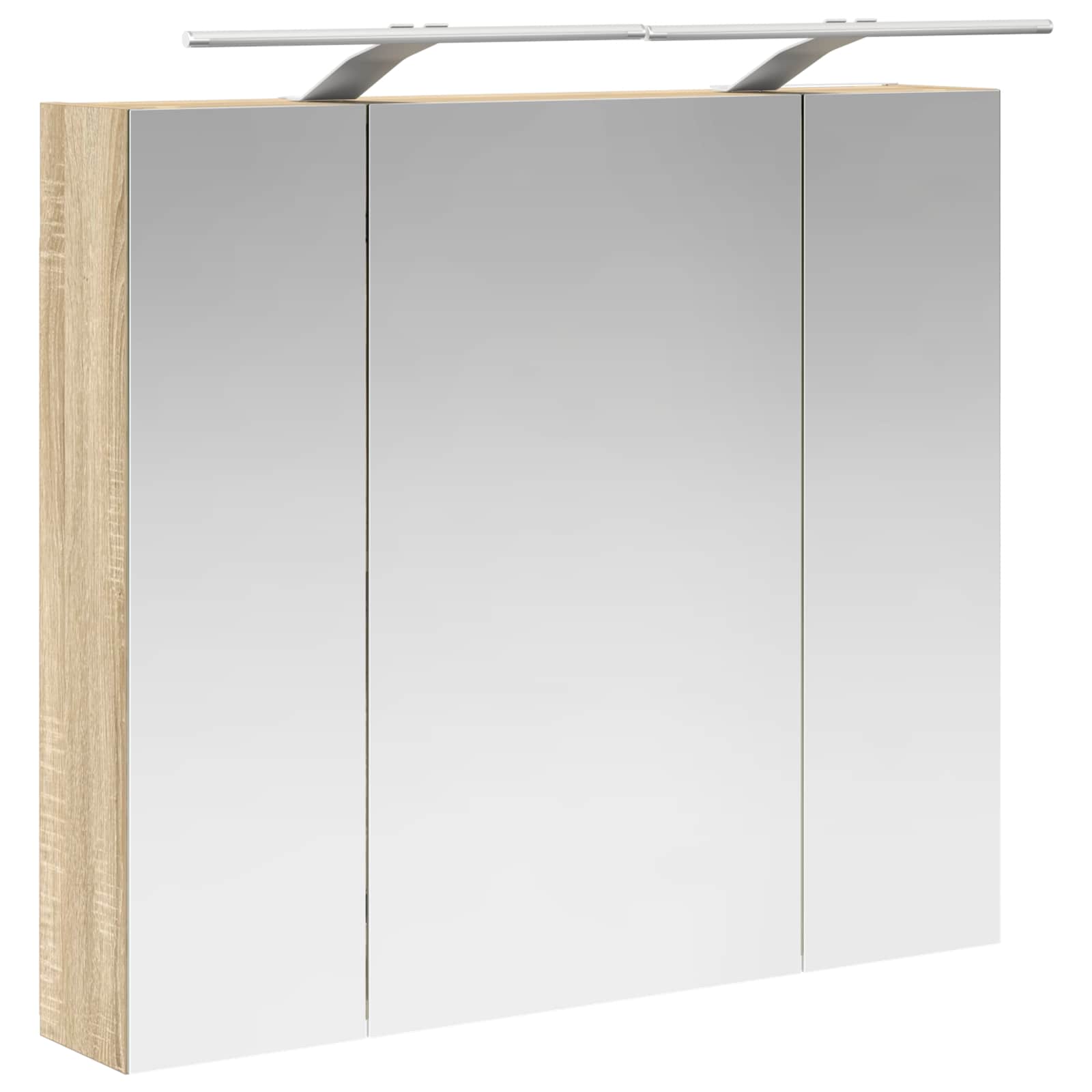Kupaonski ormar s ogledalom Sonoma hrast 80 x 14.5 x 70 cm