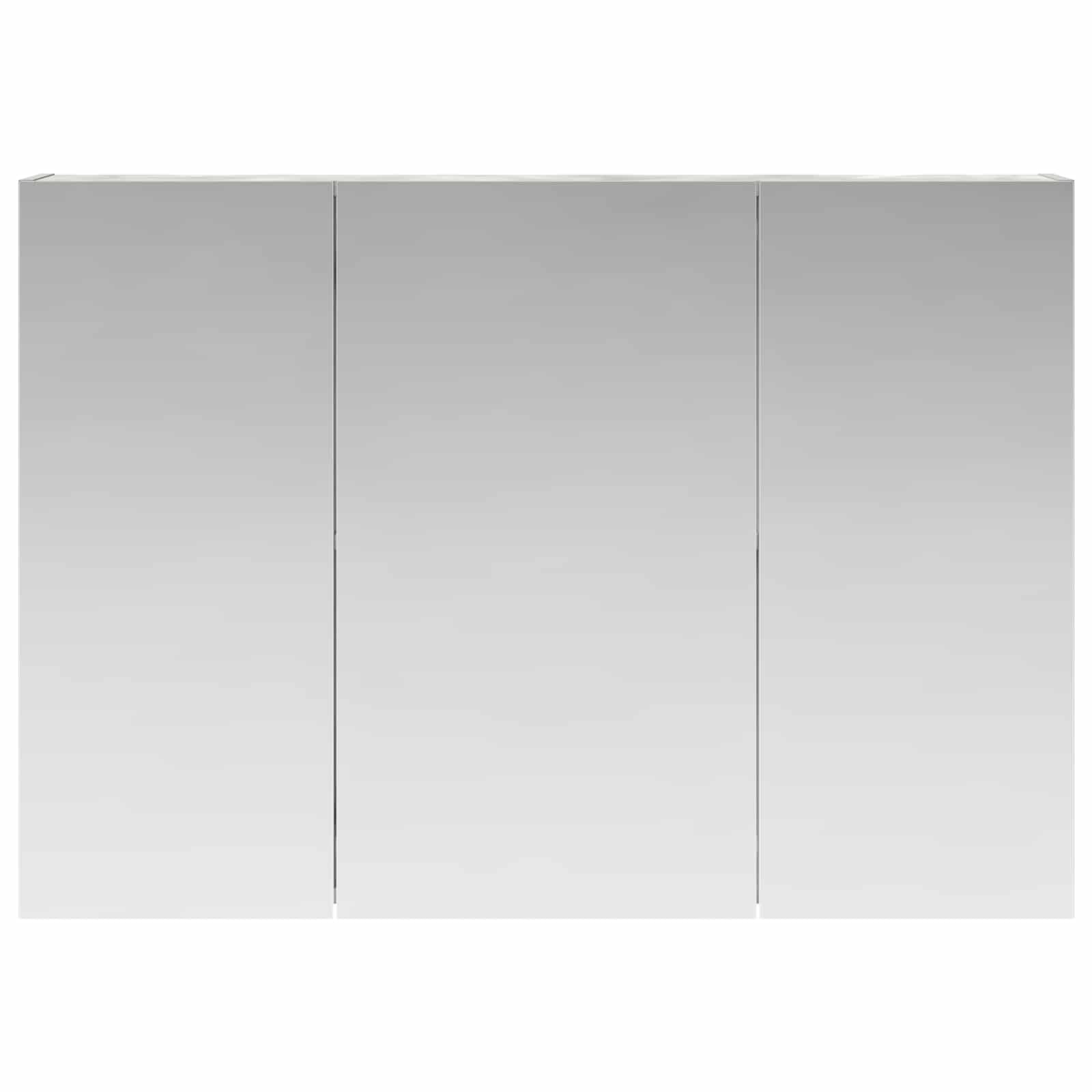 Kupaonski ormar s ogledalom Betonski sivi 100 x 14,5 x 70 cm