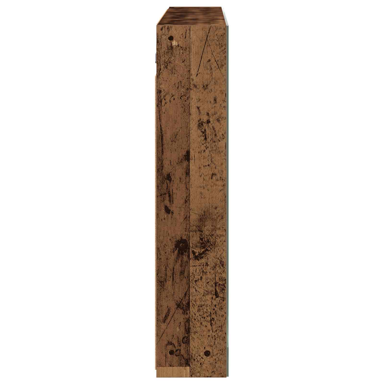 Kupaonski ormar s ogledalom Zidne Staro drvo 100 x 14,5 x 70 cm