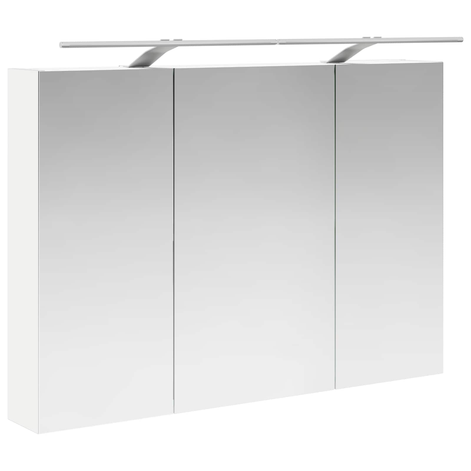 Kupaonski ormar s ogledalom s policom Bijelo 100 x 14,5 x 70 cm