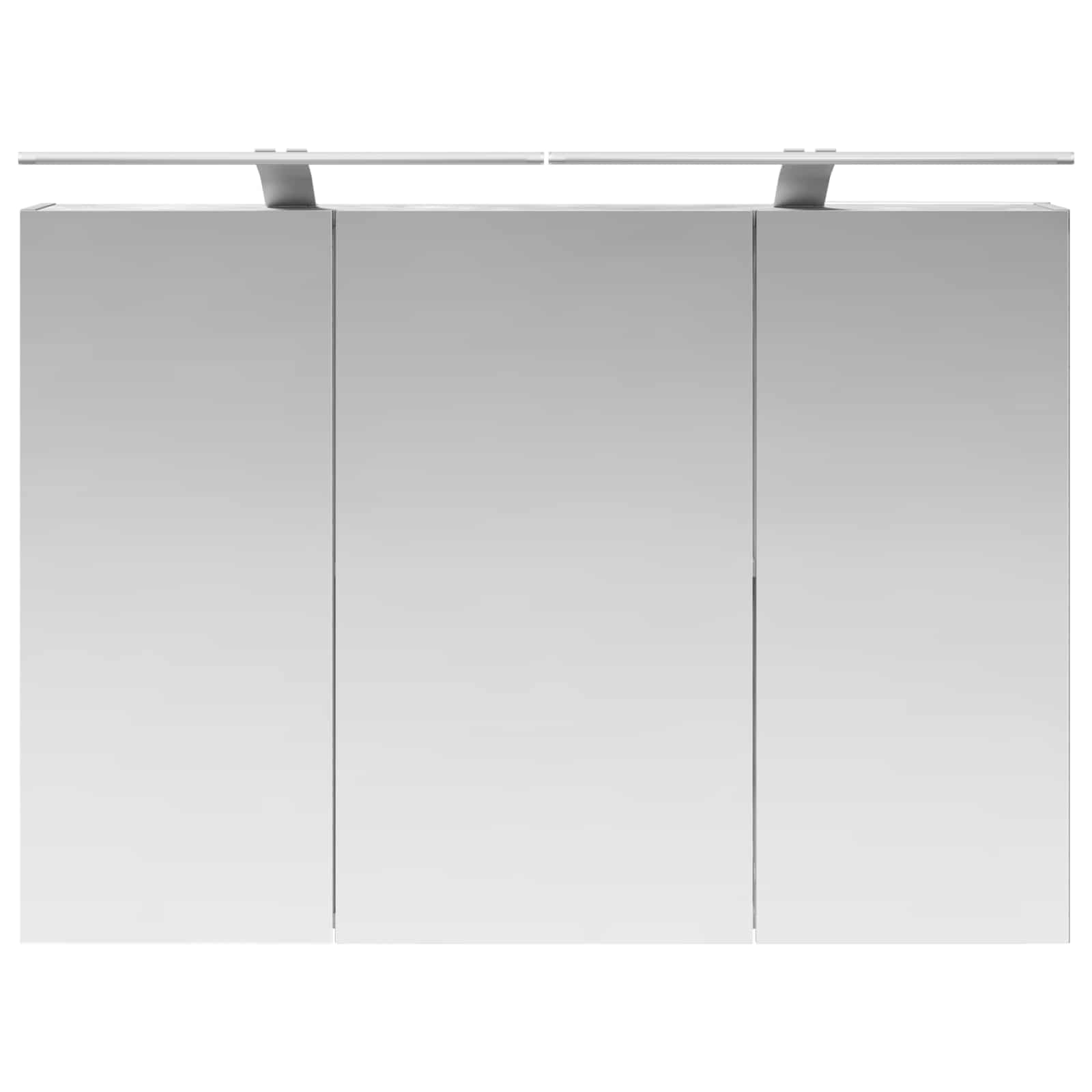 Kupaonski ormar s ogledalom Betonski sivi 100 x 14,5 x 70 cm