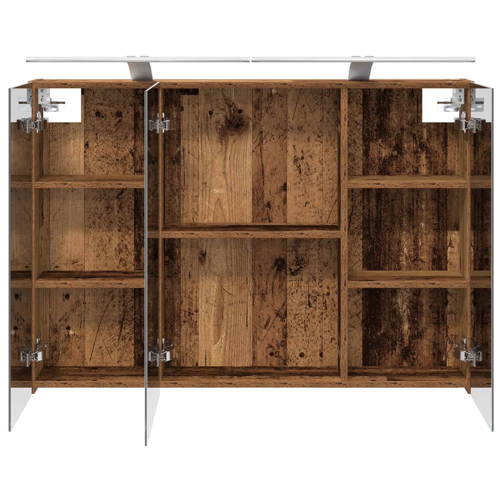 Kupaonski ormar s ogledalom Zidne Staro drvo 100 x 14,5 x 70 cm