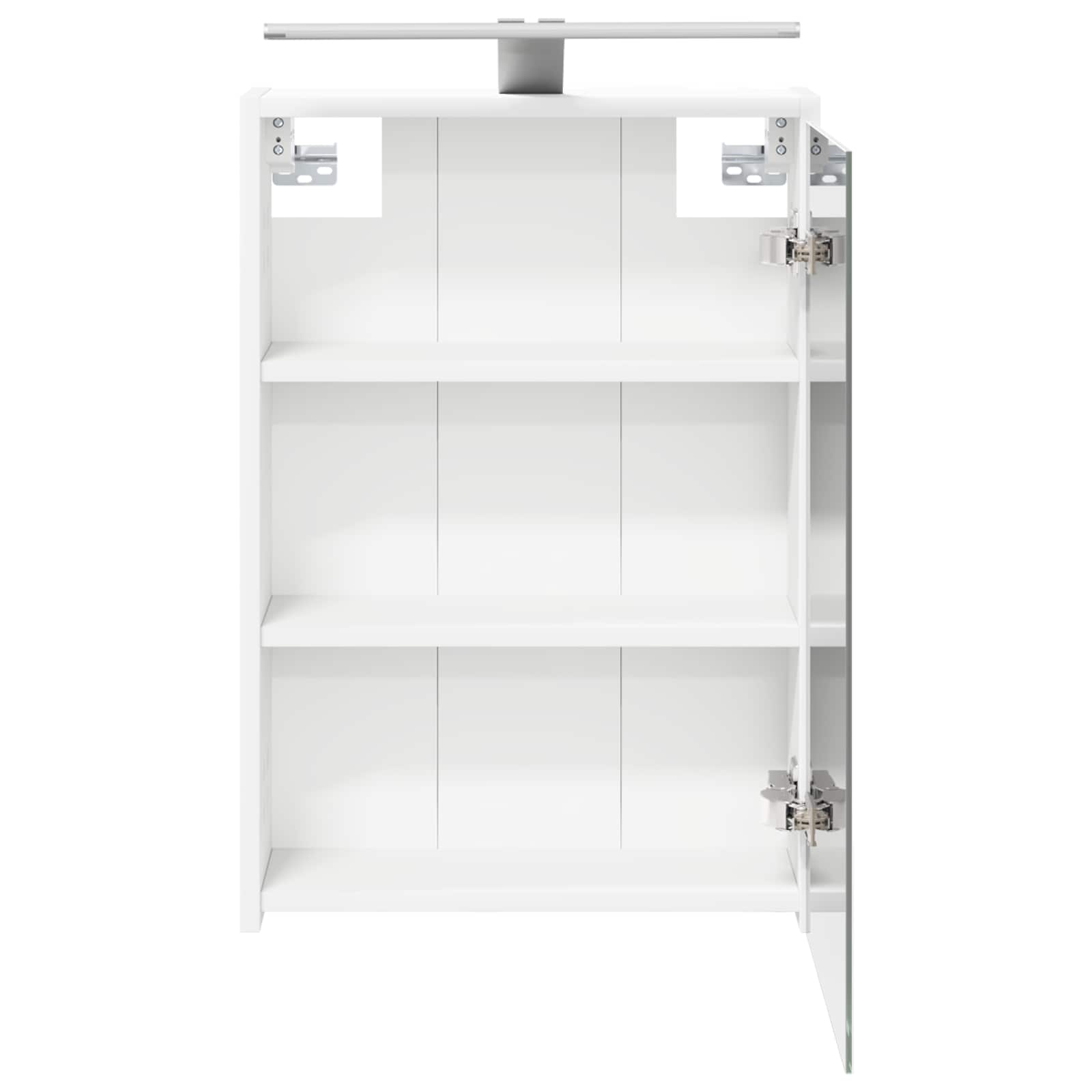 Kupaonski ormar s ogledalom s policom Bijelo 43 x 16 x 62.5 cm