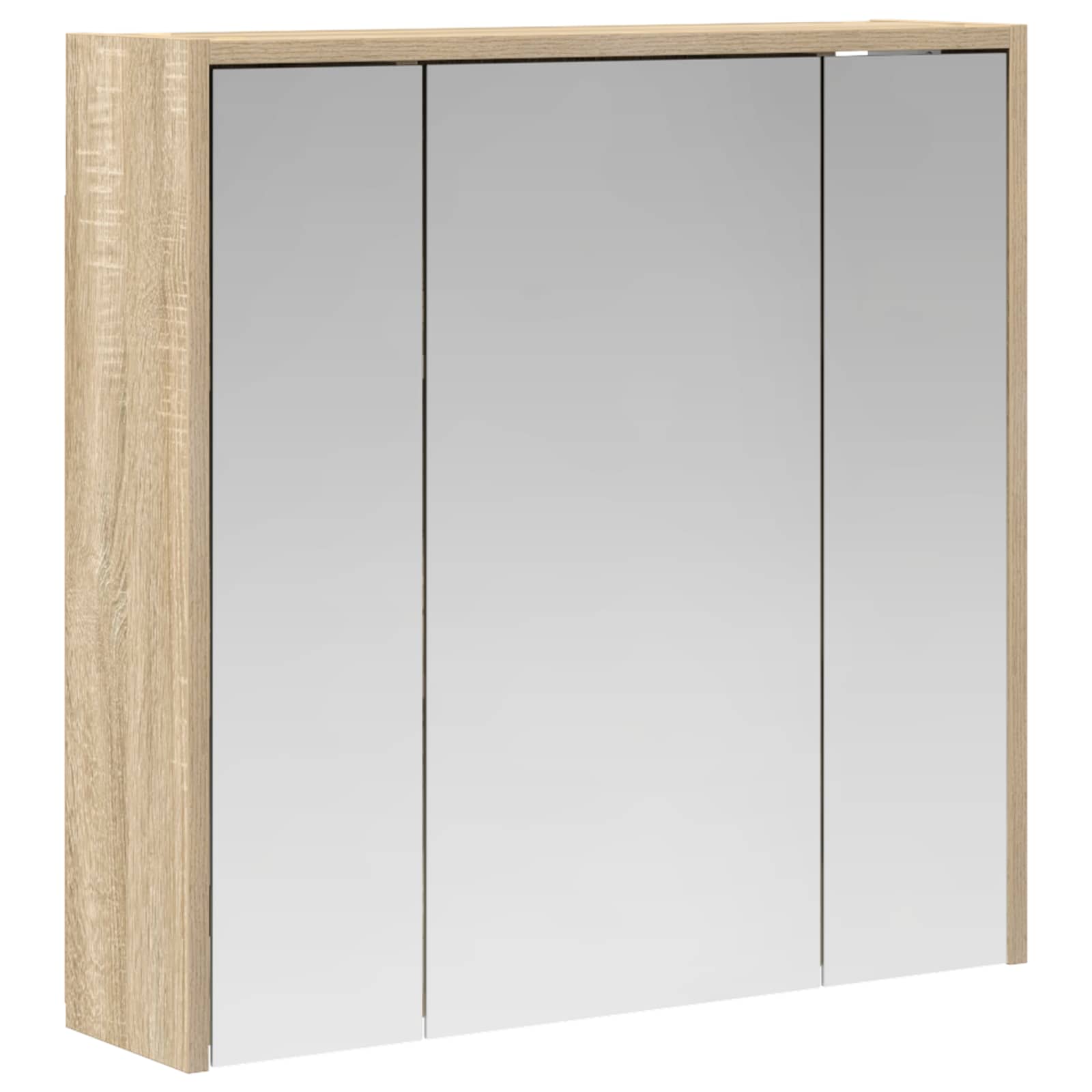 Kupaonski ormar s ogledalom Sonoma hrast 63,5 x 16 x 62,5 cm
