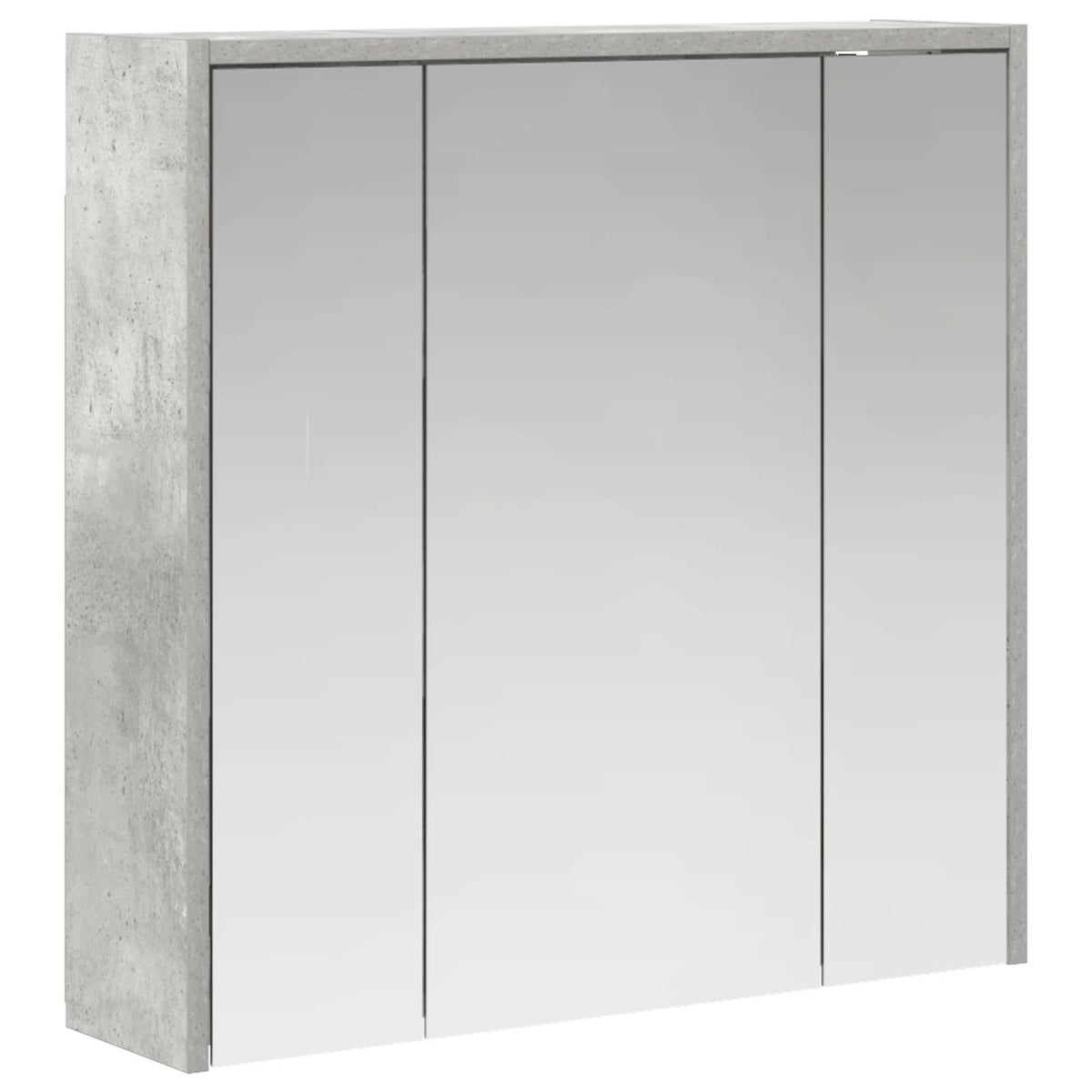 Kupaonski ormar s ogledalom Betonski sivi 63,5 x 16 x 62,5 cm