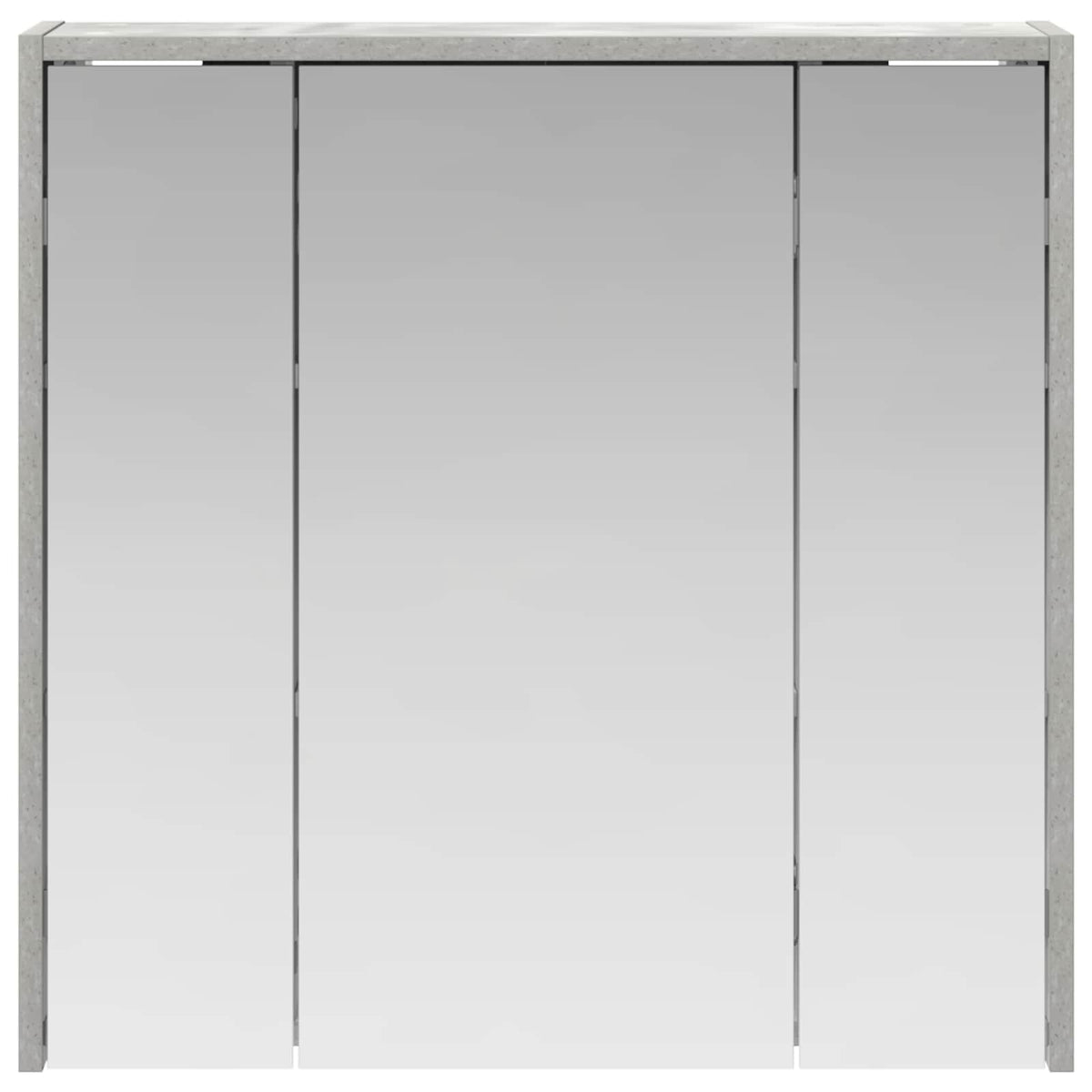 Kupaonski ormar s ogledalom Betonski sivi 63,5 x 16 x 62,5 cm