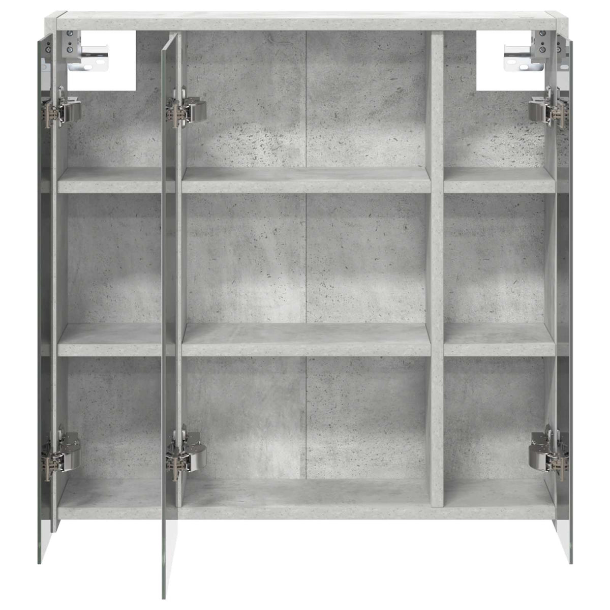 Kupaonski ormar s ogledalom Betonski sivi 63,5 x 16 x 62,5 cm