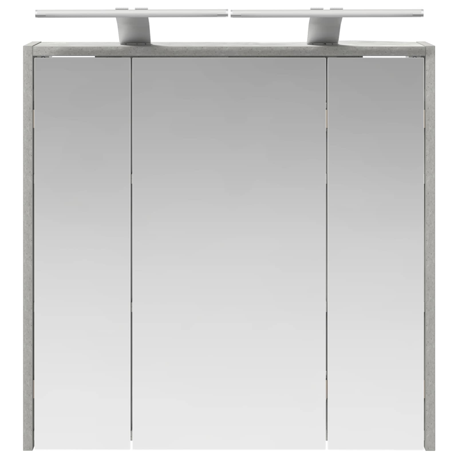 Kupaonski ormar s ogledalom Betonski sivi 63,5 x 16 x 62,5 cm