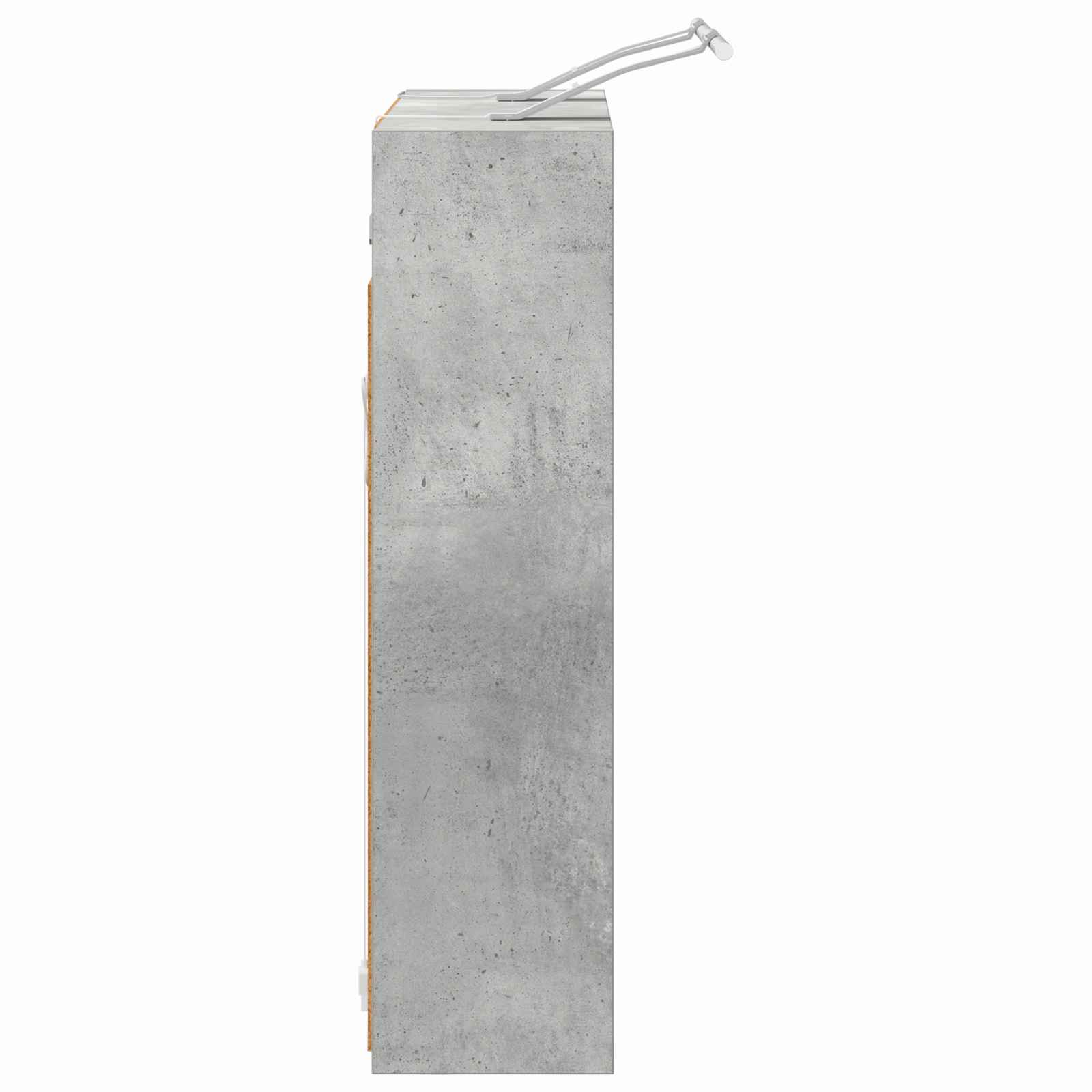 Kupaonski ormar s ogledalom Betonski sivi 63,5 x 16 x 62,5 cm