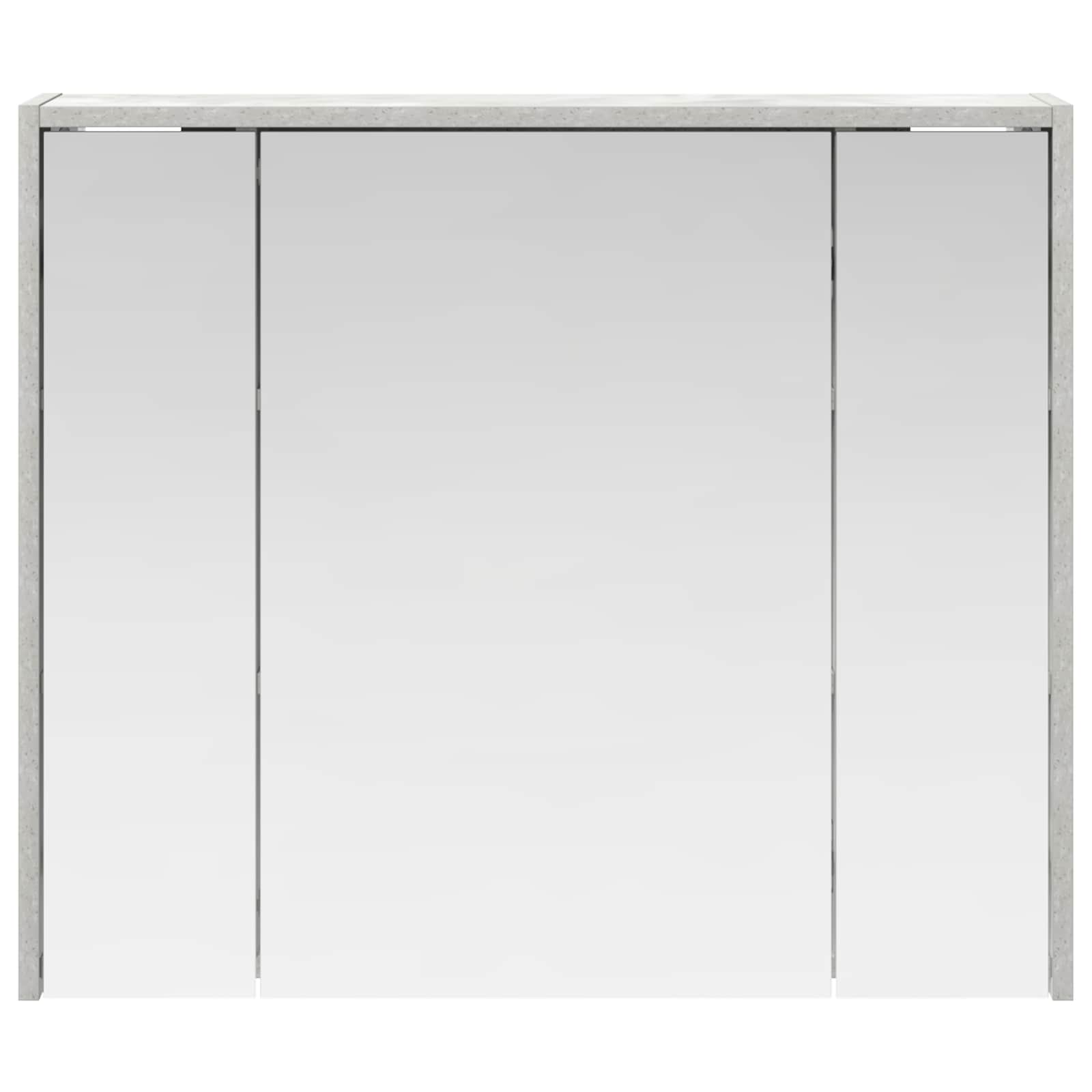 Kupaonski ormar s ogledalom Betonski sivi 73,5 x 16 x 62,5 cm