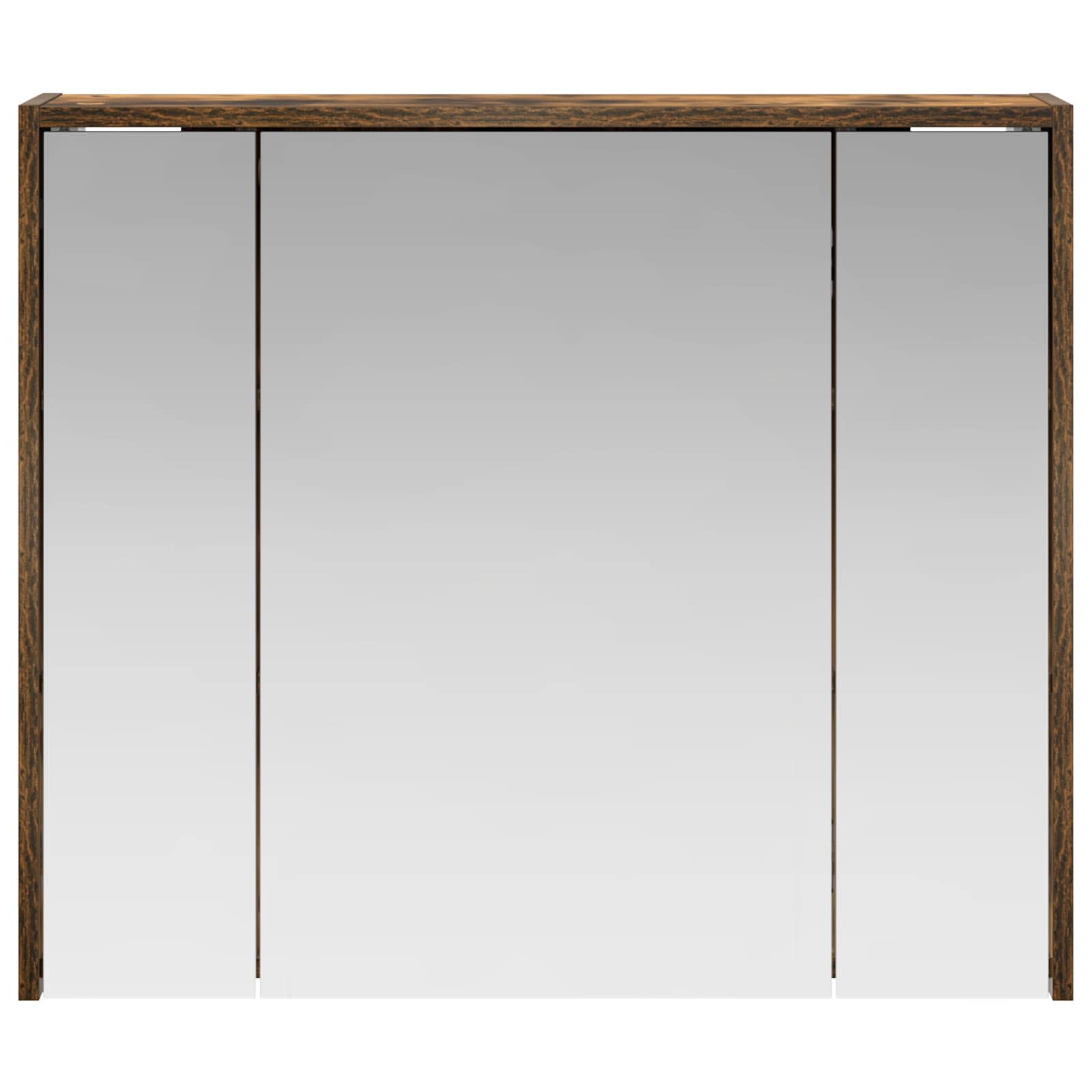 Kupaonski ormar s ogledalom Dimljeni hrast 73,5 x 16 x 62,5 cm