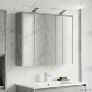 Kupaonski ormar s ogledalom Betonski sivi 73,5 x 16 x 62,5 cm