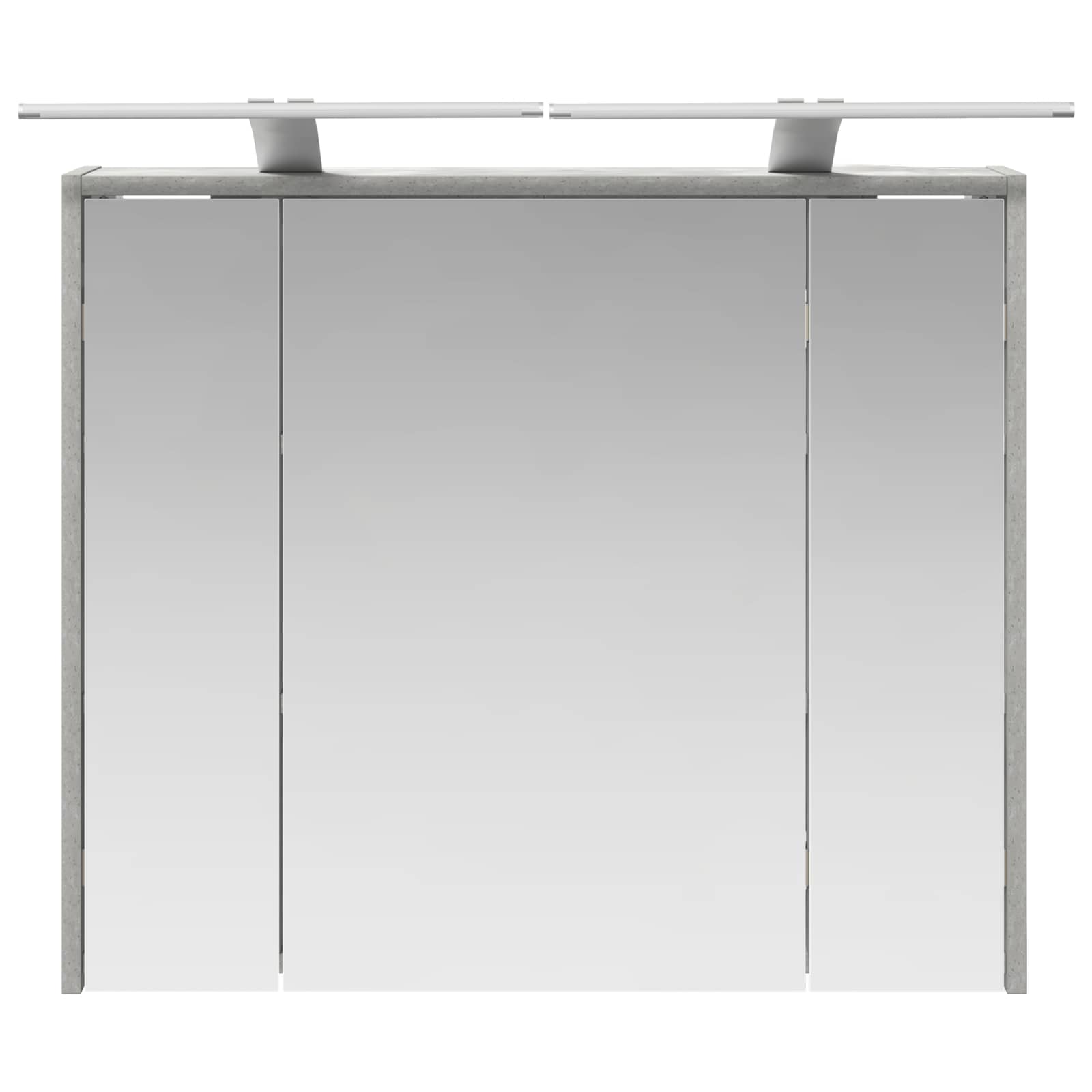 Kupaonski ormar s ogledalom Betonski sivi 73,5 x 16 x 62,5 cm