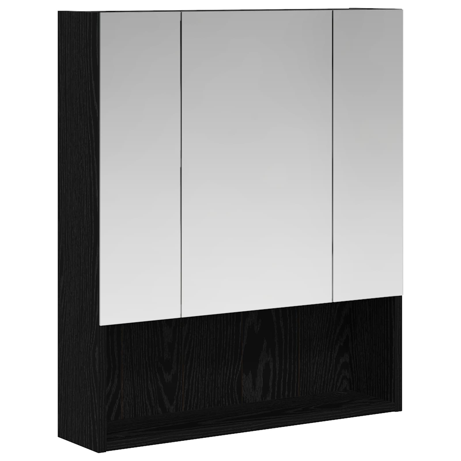 Kupaonski ormar s ogledalom Zidne Crni hrast 60 x 14.5 x 70 cm