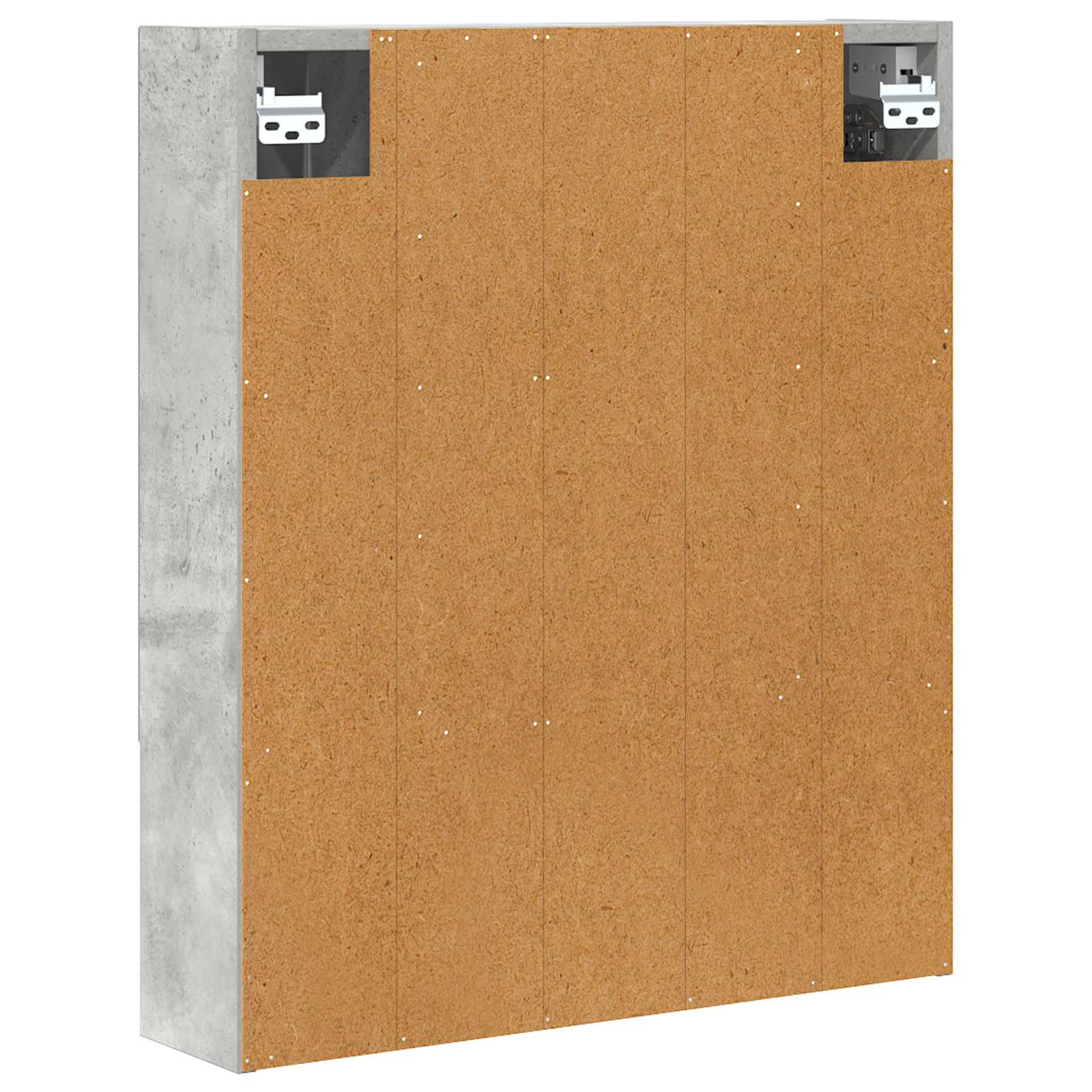 Kupaonski ormar s ogledalom Betonski sivi 60 x 14.5 x 70 cm