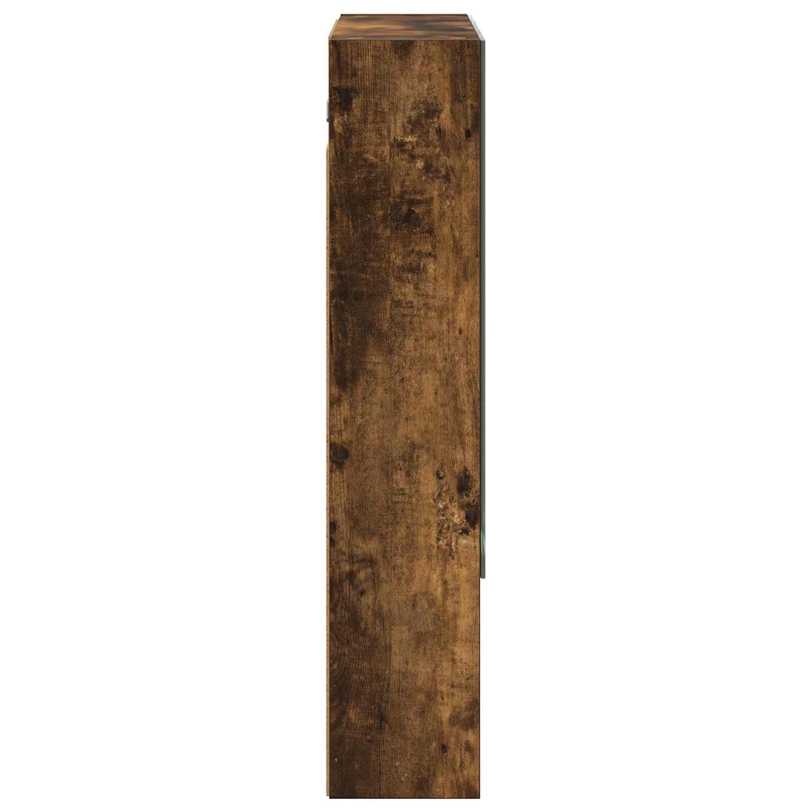 Kupaonski ormar s ogledalom Dimljeni hrast 60 x 14.5 x 70 cm