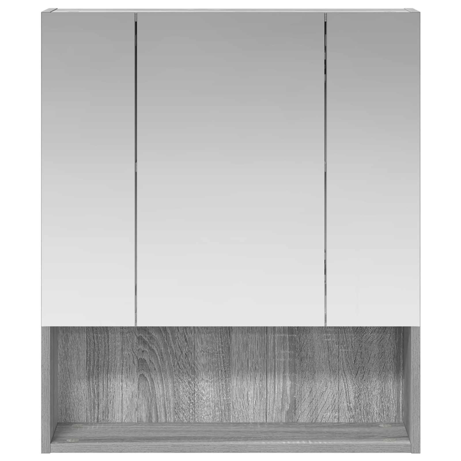 Kupaonski ormar s ogledalom Zidne Siva Sonoma 60 x 14.5 x 70 cm