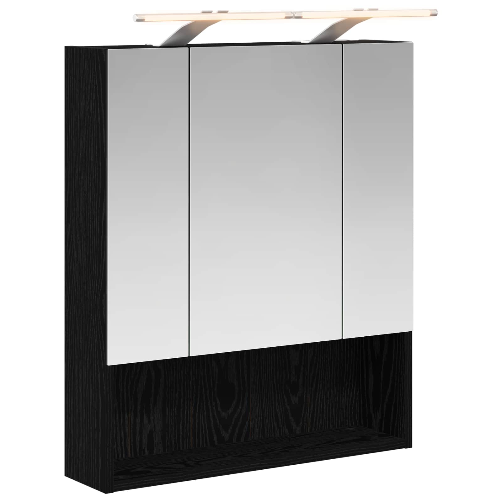 Kupaonski ormar s ogledalom Zidne Crni hrast 60 x 14.5 x 70 cm