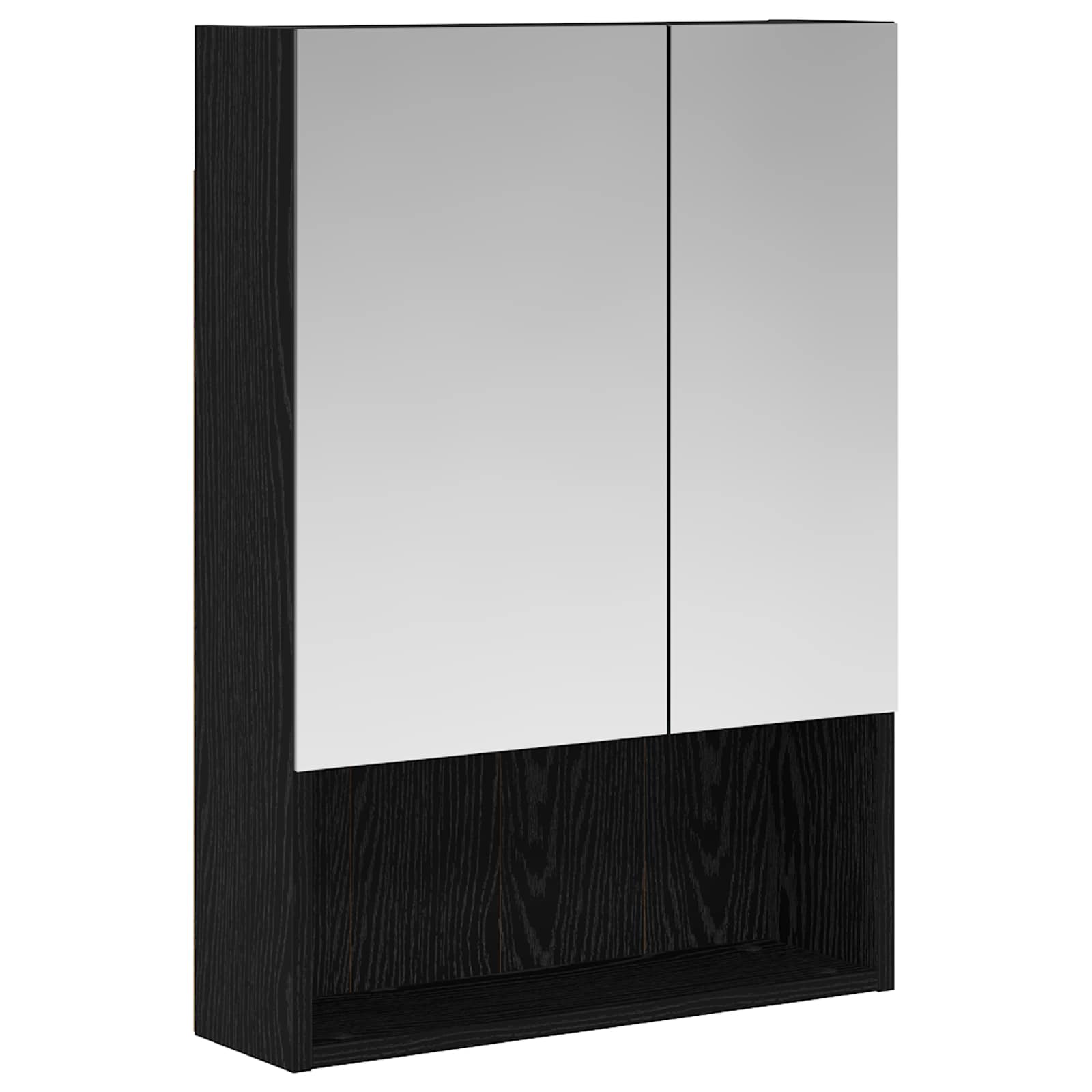 Kupaonski ormar s ogledalom Zidne Crni hrast 50 x 14,5 x 70 cm
