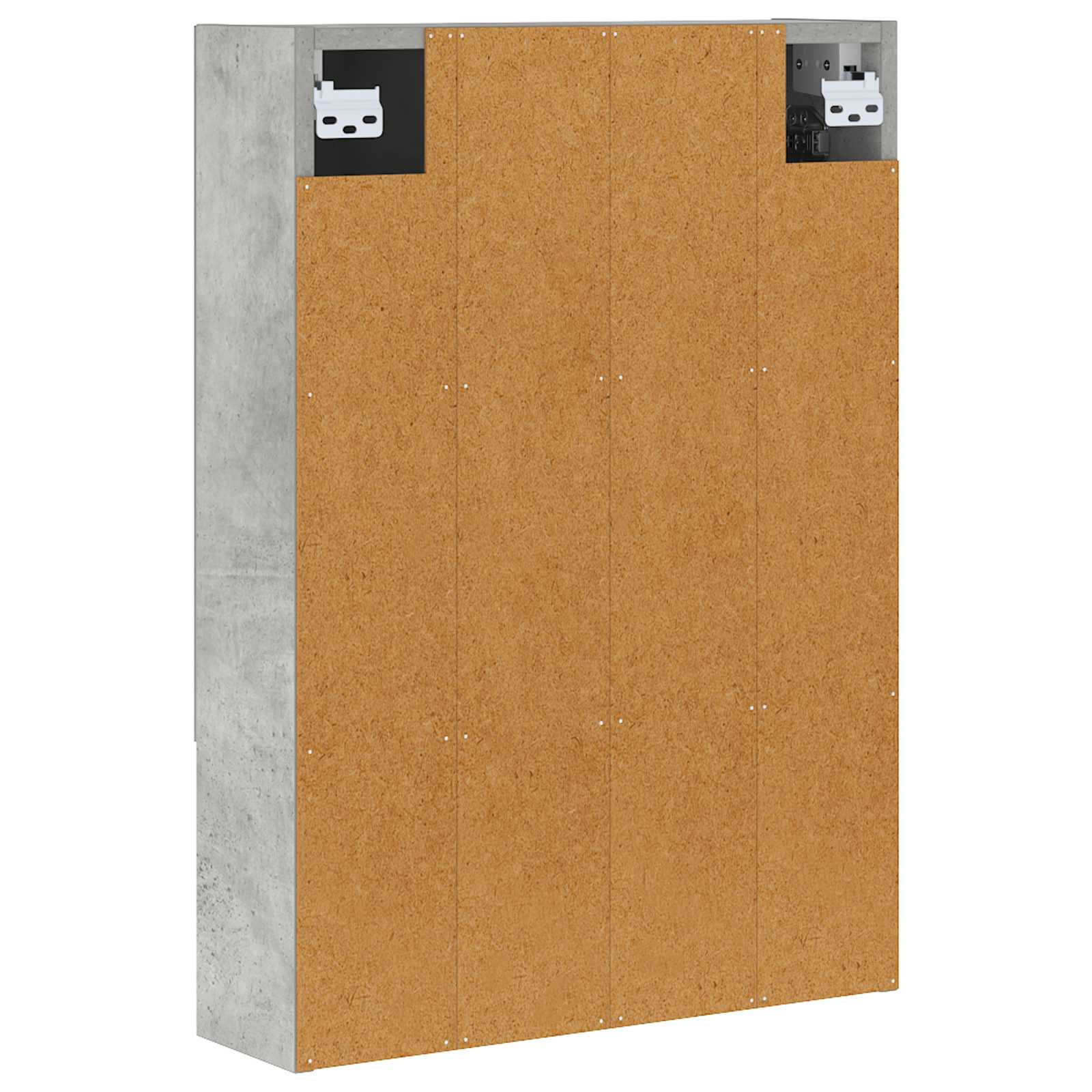 Kupaonski ormar s ogledalom Betonski sivi 50 x 14,5 x 70 cm