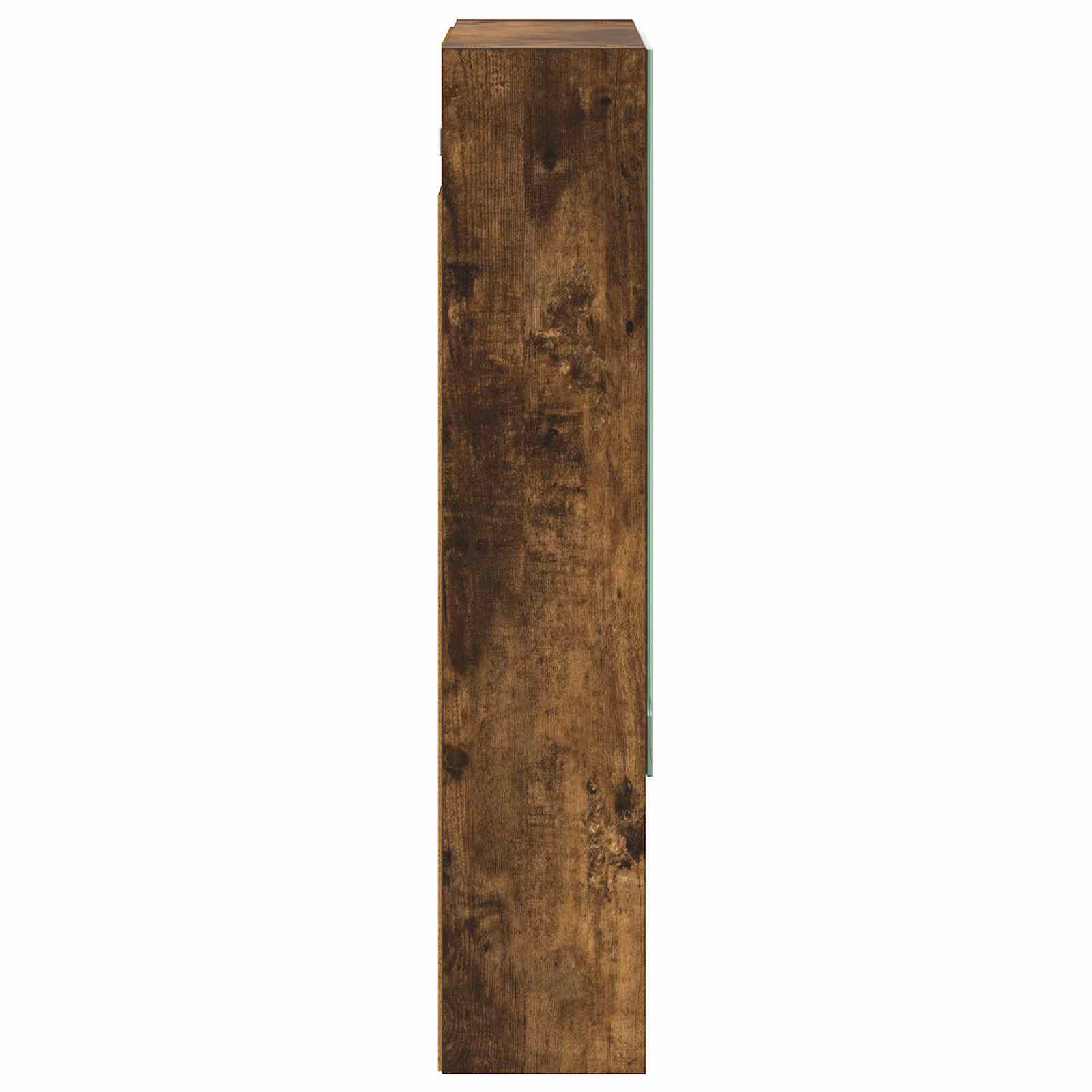 Kupaonski ormar s ogledalom Dimljeni hrast 50 x 14,5 x 70 cm