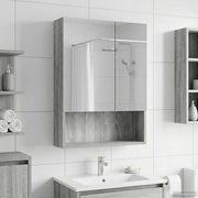 Kupaonski ormar s ogledalom Siva Sonoma 50 x 14,5 x 70 cm