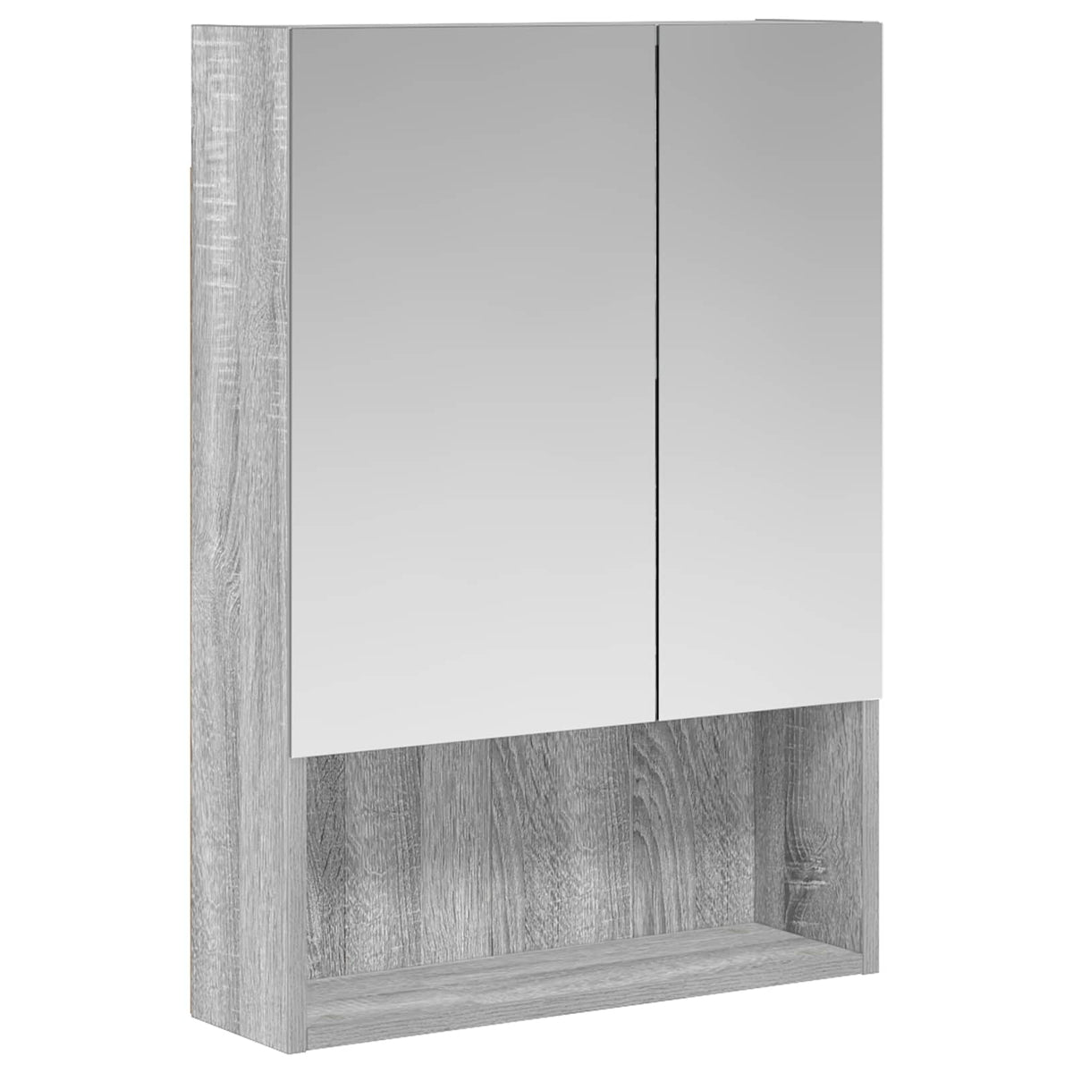 Kupaonski ormar s ogledalom Siva Sonoma 50 x 14,5 x 70 cm