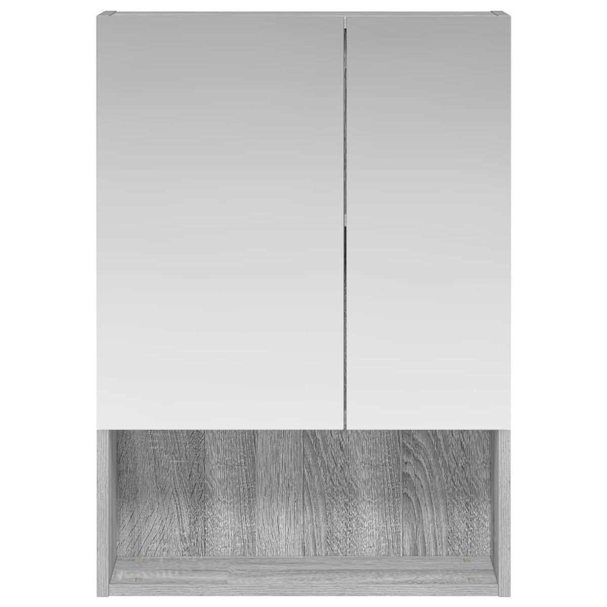 Kupaonski ormar s ogledalom Siva Sonoma 50 x 14,5 x 70 cm