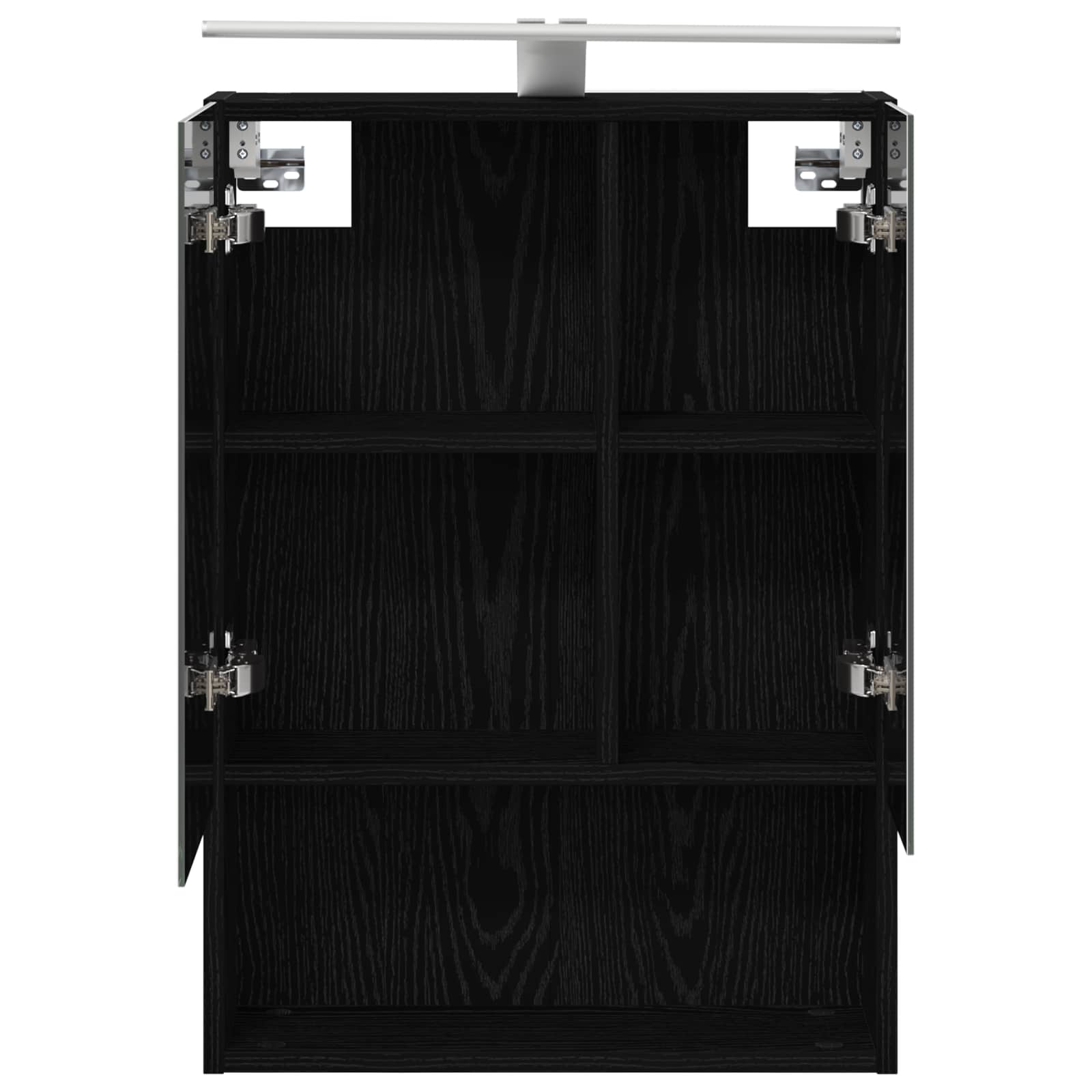 Kupaonski ormar s ogledalom Zidne Crni hrast 50 x 14,5 x 70 cm