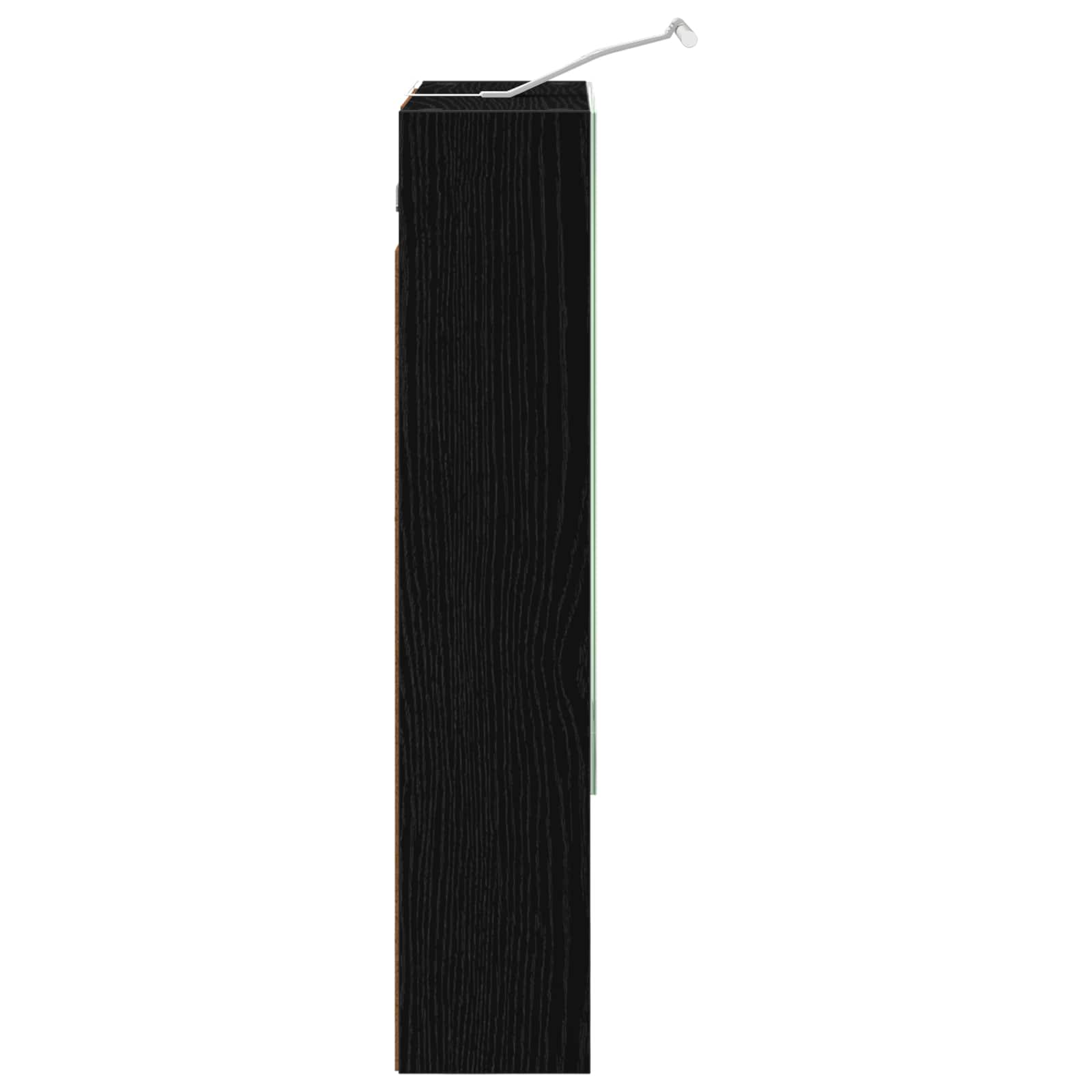 Kupaonski ormar s ogledalom Zidne Crni hrast 50 x 14,5 x 70 cm