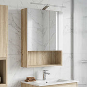 Kupaonski ormar s ogledalom Sonoma hrast 50 x 14,5 x 70 cm