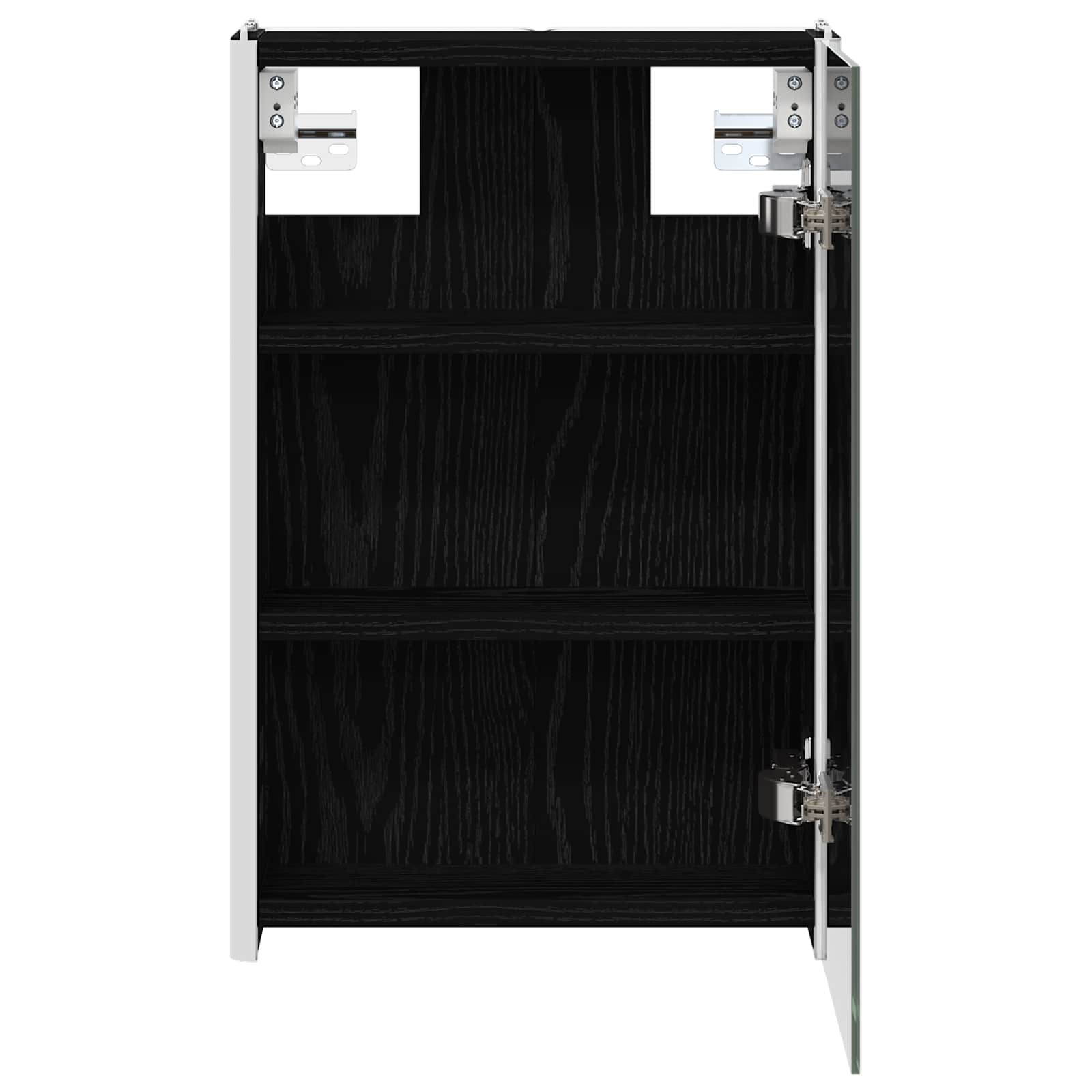 Kupaonski ormar s ogledalom Crni hrast 33 x 11,5 x 50 cm
