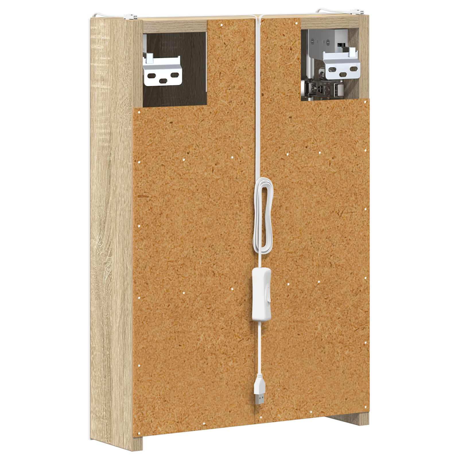 Kupaonski ormar s ogledalom Sonoma hrast 33 x 11,5 x 50 cm