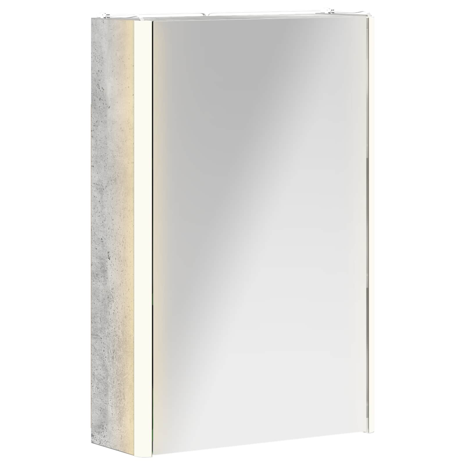 Kupaonski ormar s ogledalom Betonski sivi 33 x 11,5 x 50 cm
