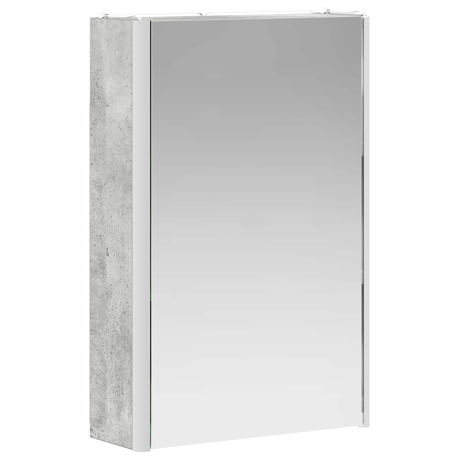 Kupaonski ormar s ogledalom Betonski sivi 33 x 11,5 x 50 cm