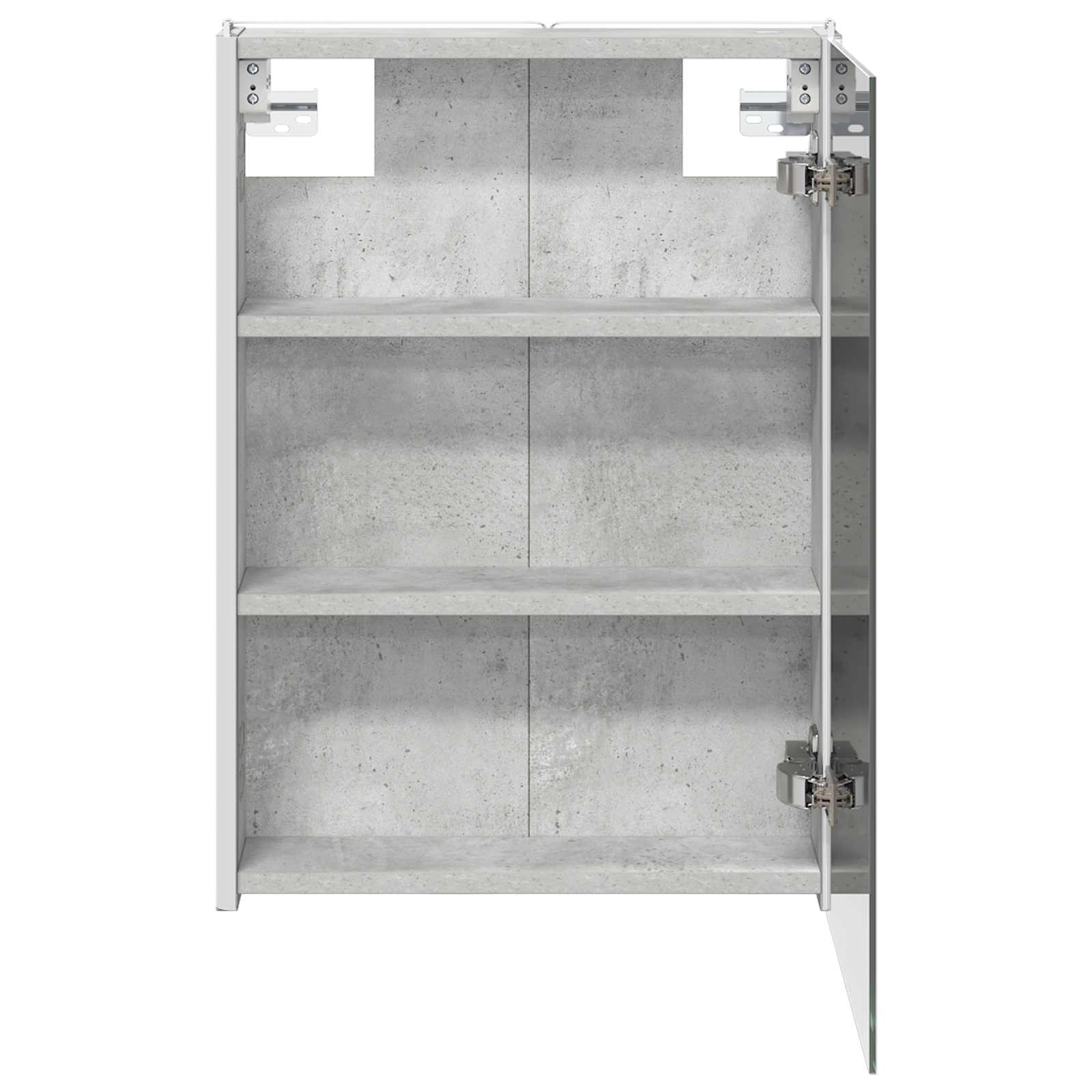 Kupaonski ormar s ogledalom Betonski sivi 43 x 11,5 x 60,5 cm