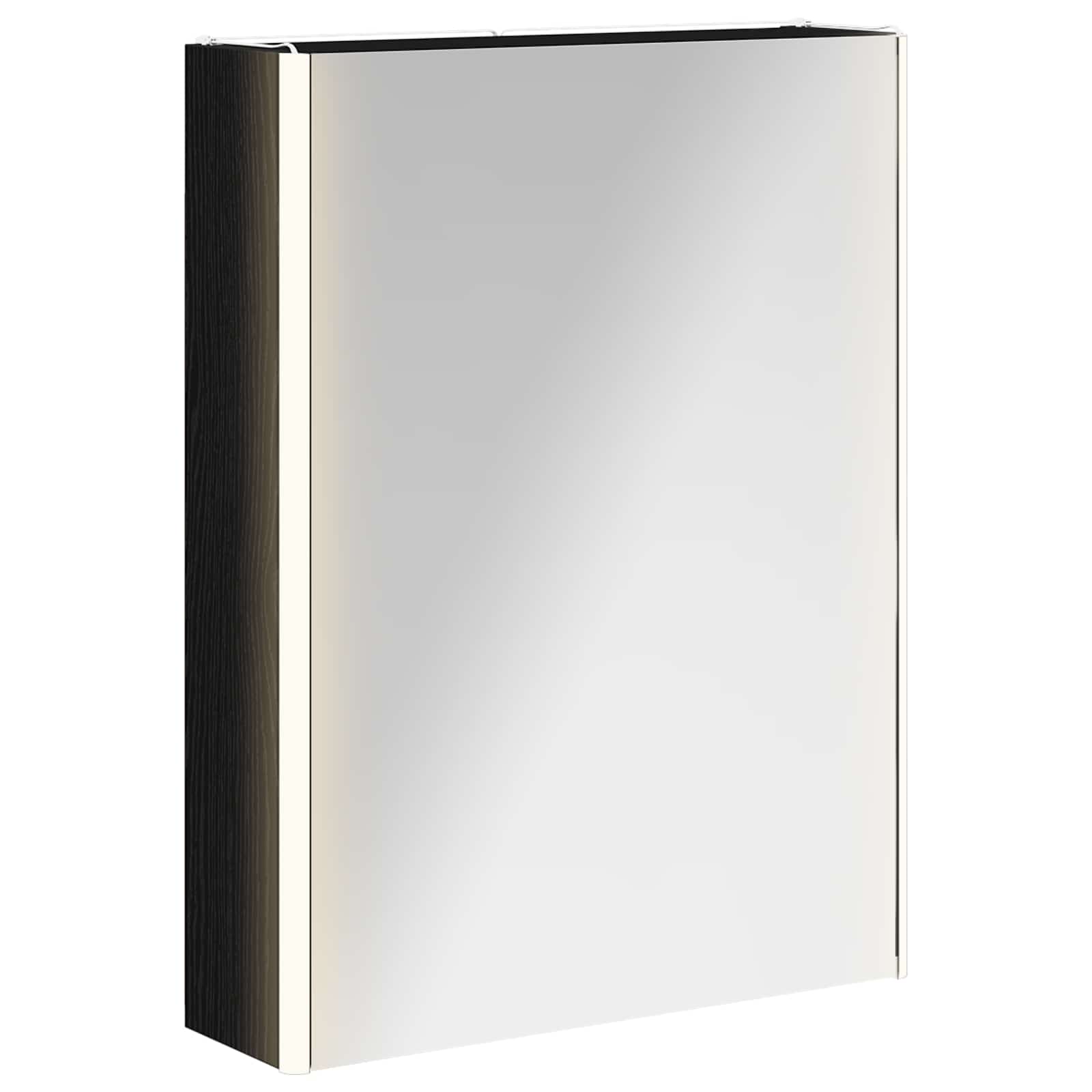 Kupaonski ormar s ogledalom Crni hrast 53,5 x 15,5 x 70 cm