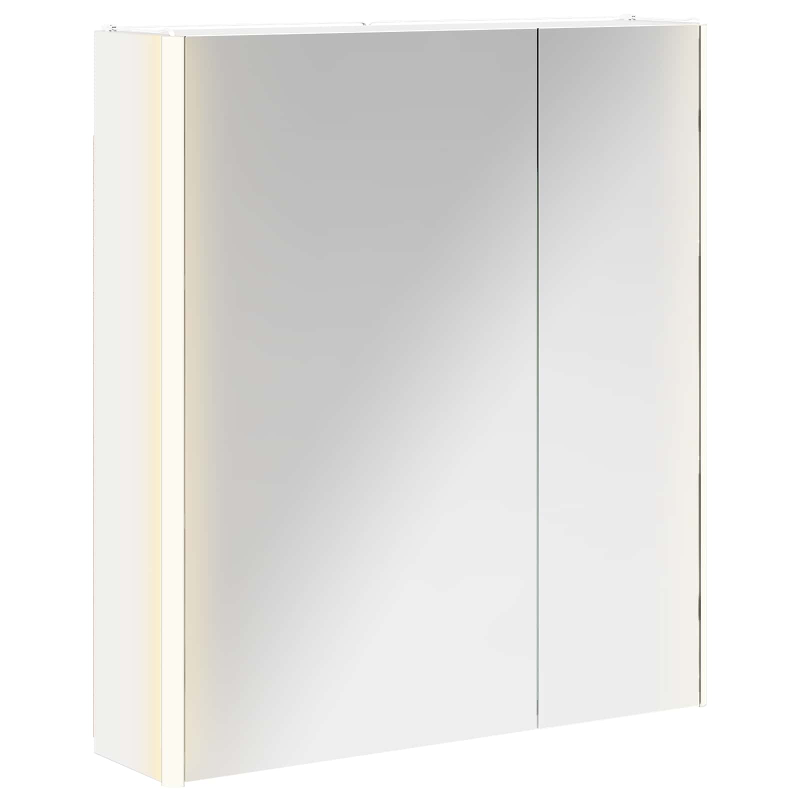 Kupaonski ormar s ogledalom Bijelo 63,5 x 15,5 x 70 cm