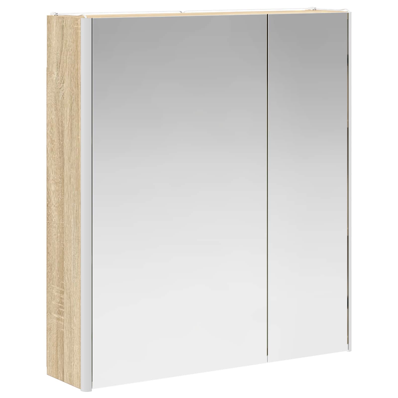 Kupaonski ormar s ogledalom Sonoma hrast 63,5 x 15,5 x 70 cm
