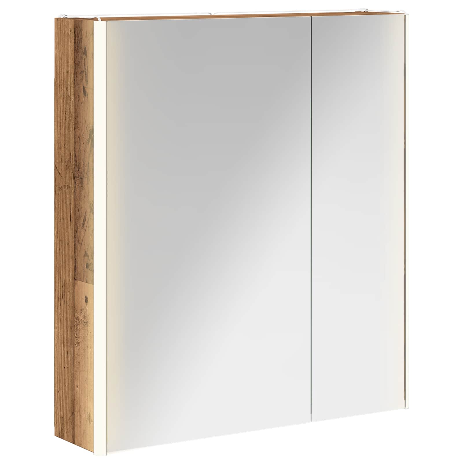 Kupaonski ormar s ogledalom Staro drvo 63,5 x 15,5 x 70 cm